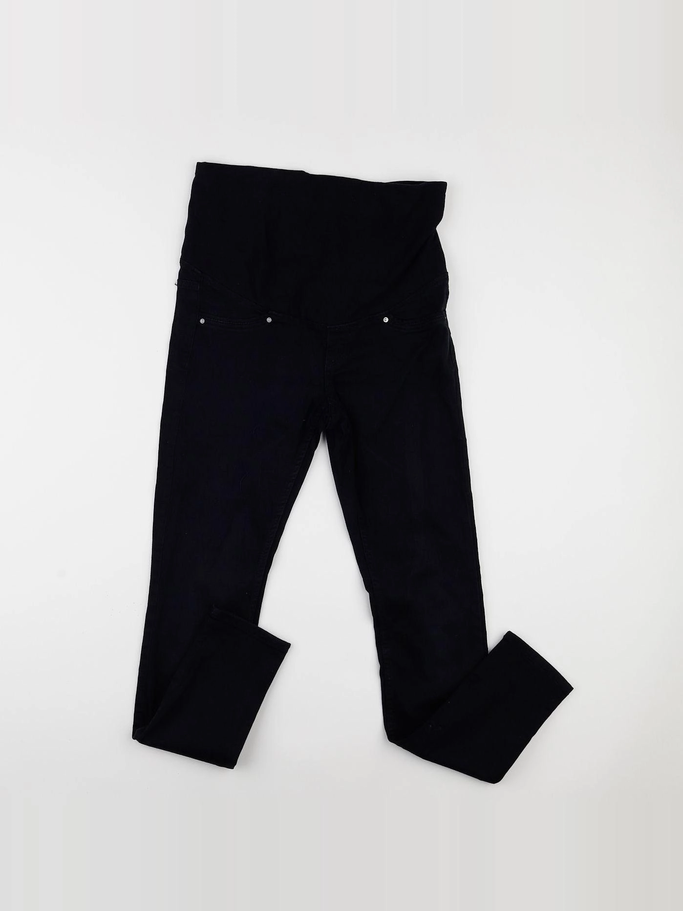 H&M - jean grossesse noir - 36