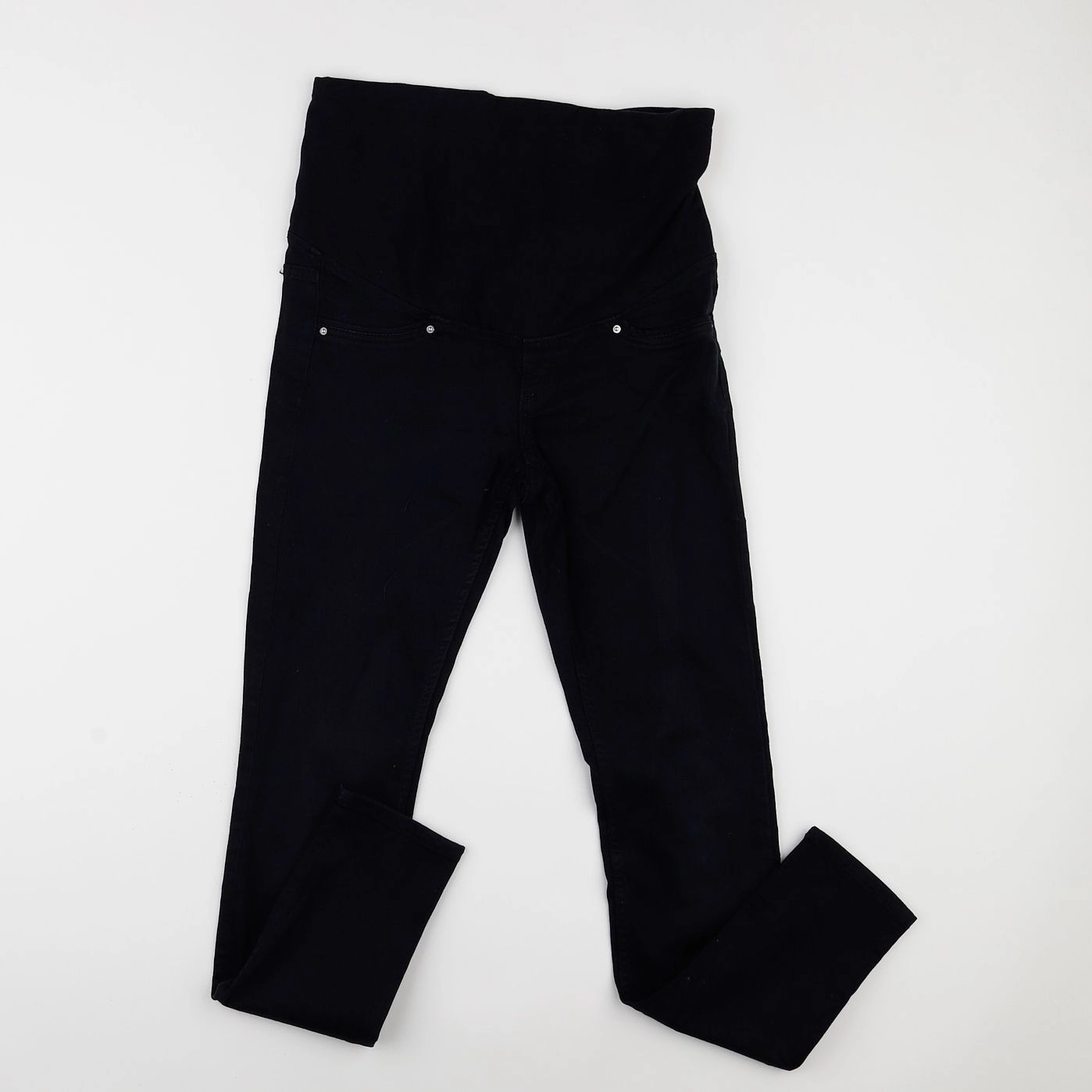 H&M - jean grossesse noir - 36