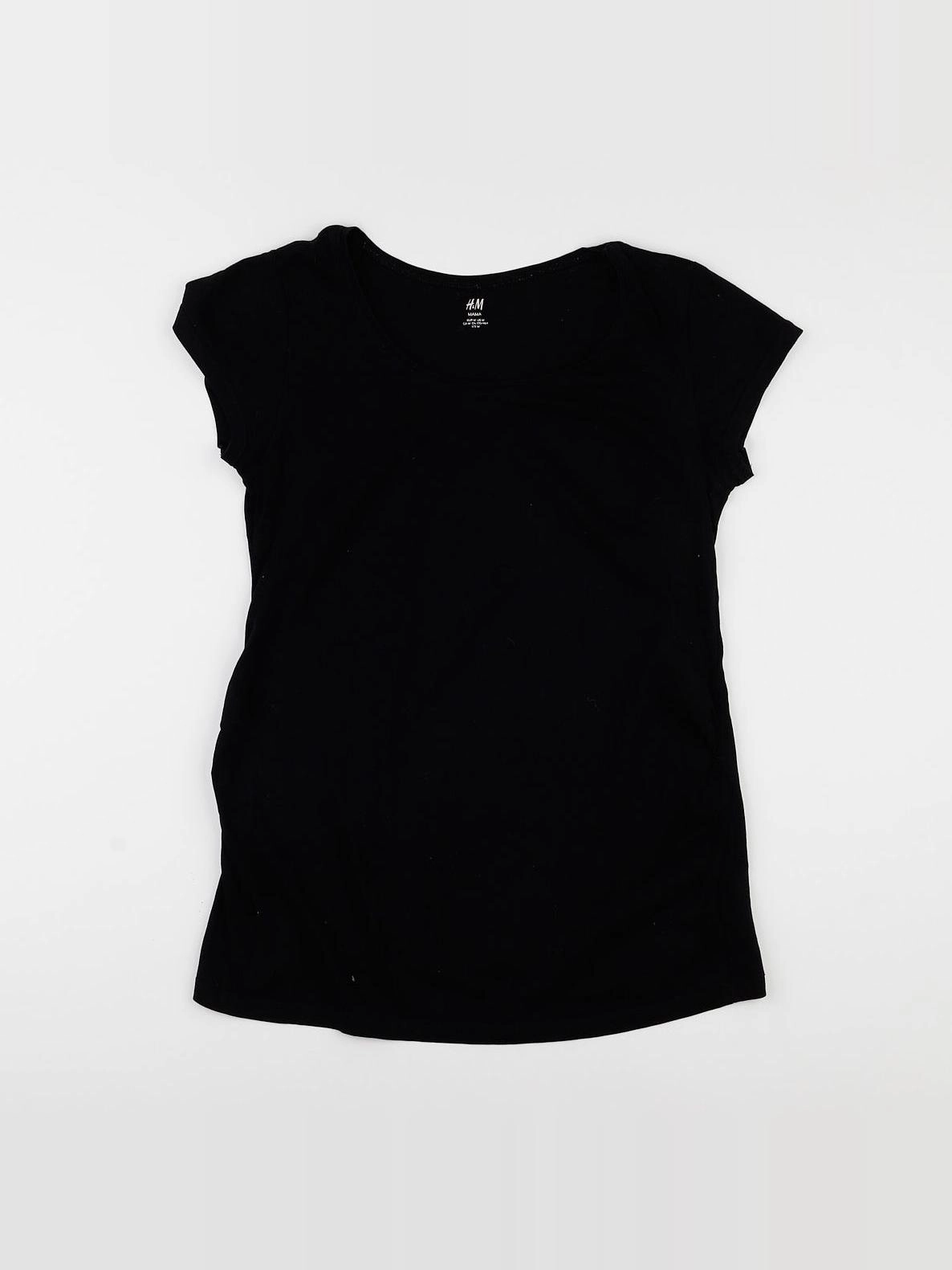 H&M - tee-shirt grossesse noir - 38