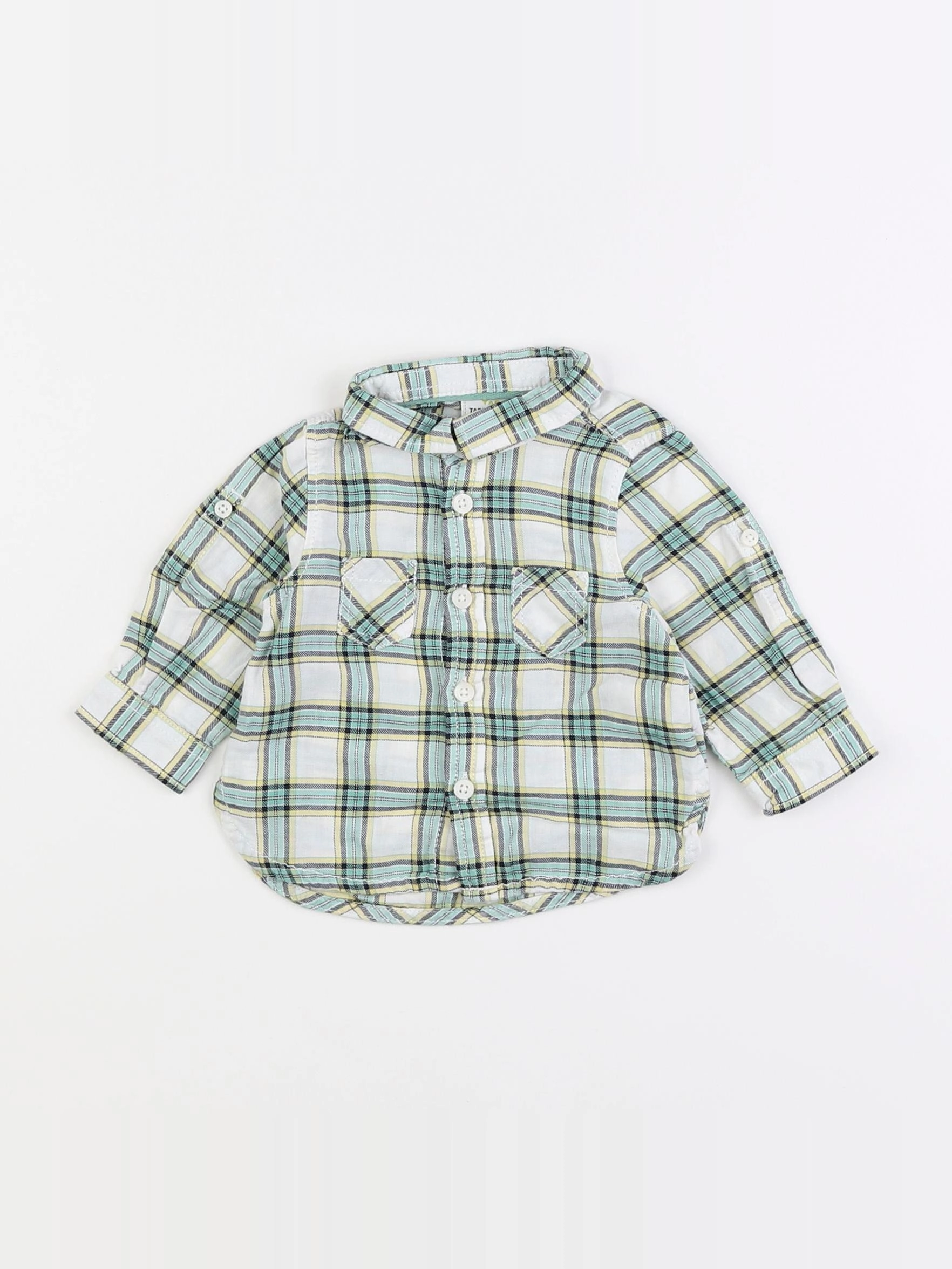 Tape à l'oeil - chemise vert - 3 mois