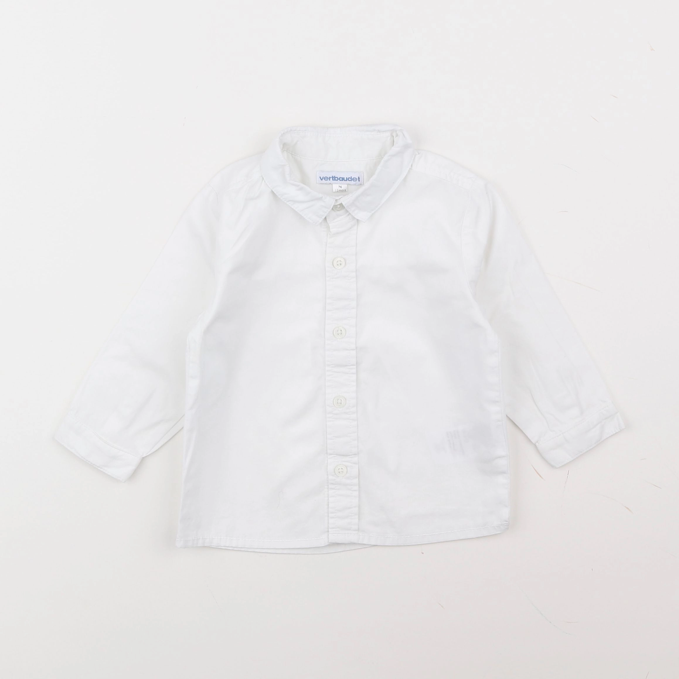 Vertbaudet - chemise blanc - 12 mois