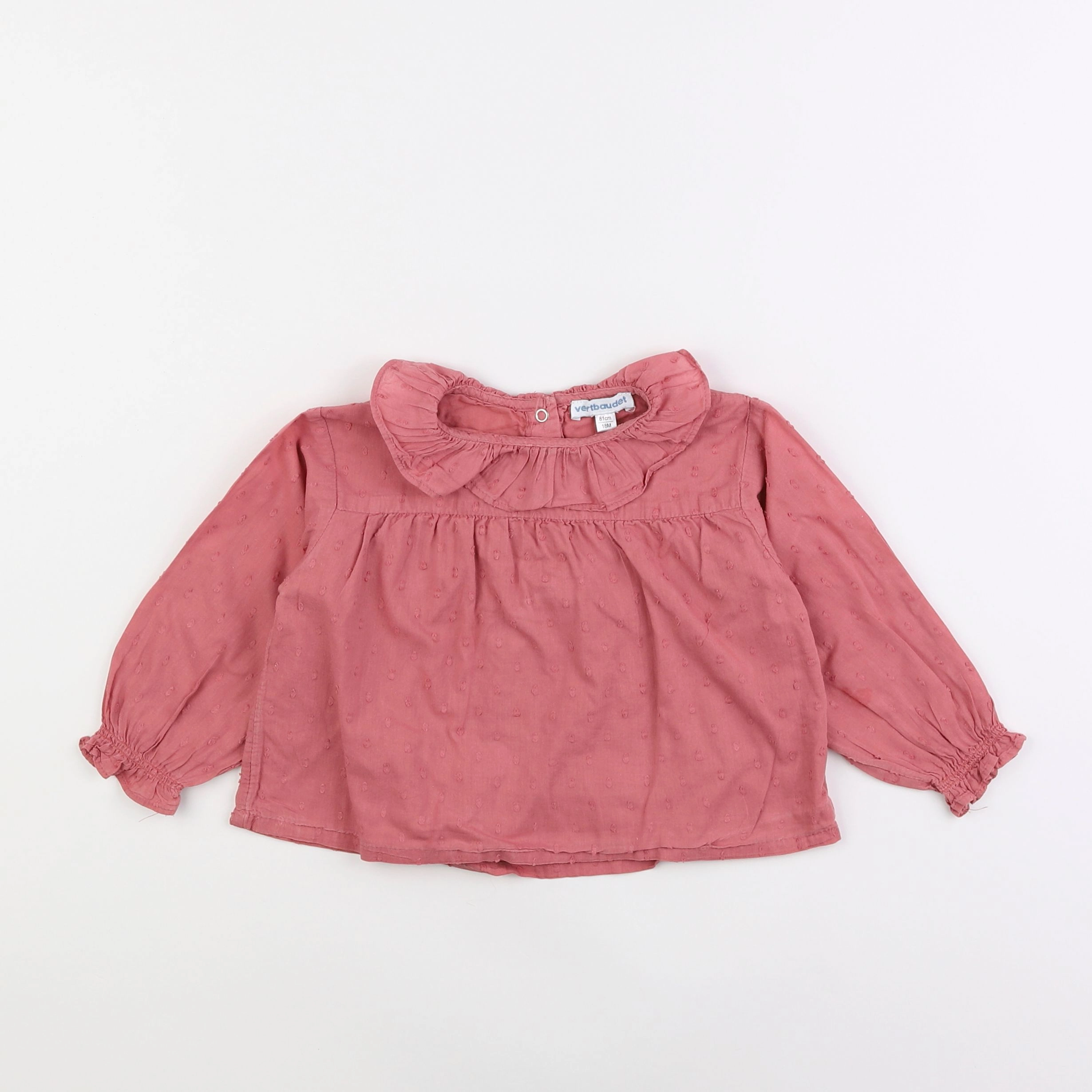 Vertbaudet - blouse rose - 18 mois