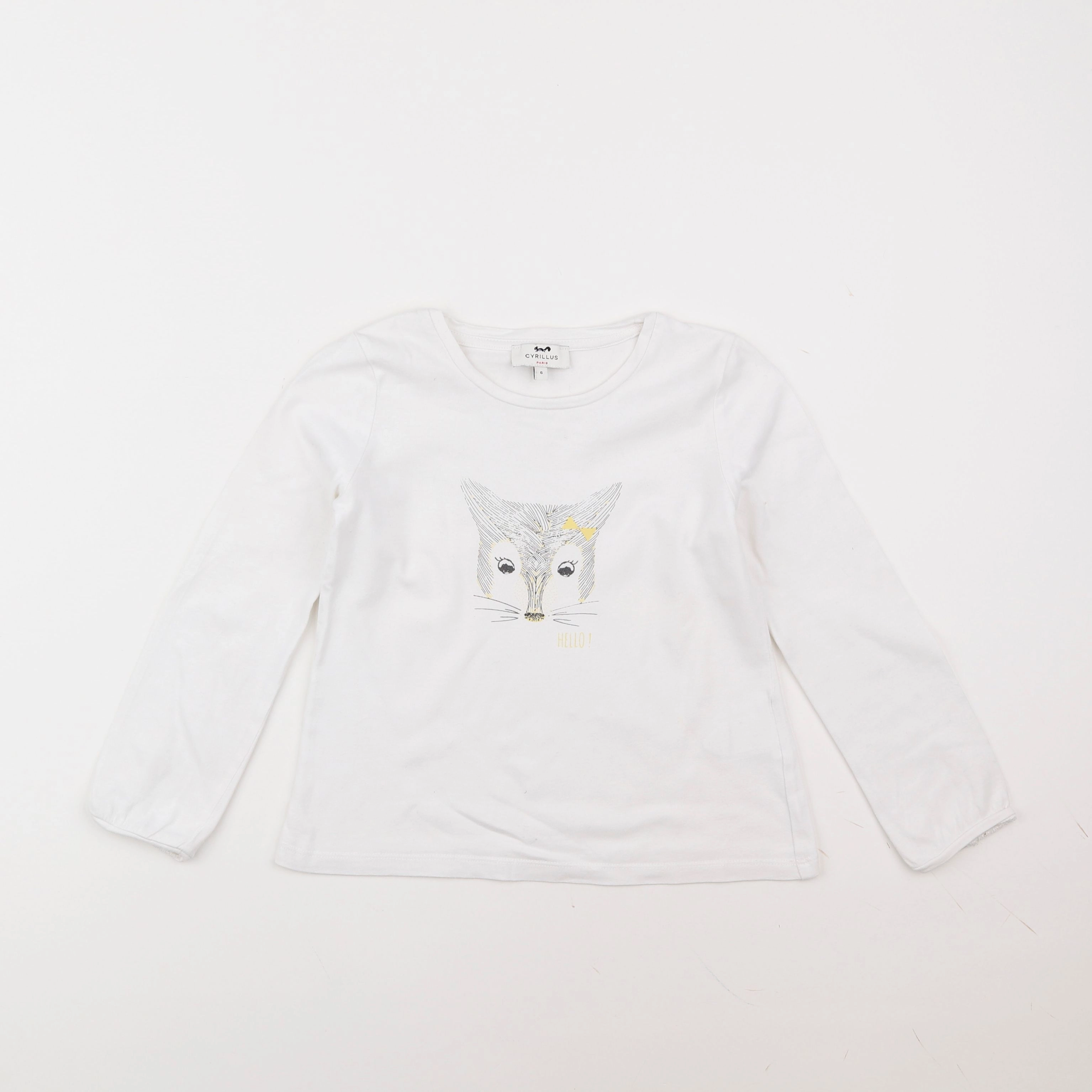 Cyrillus - tee-shirt blanc - 6 ans