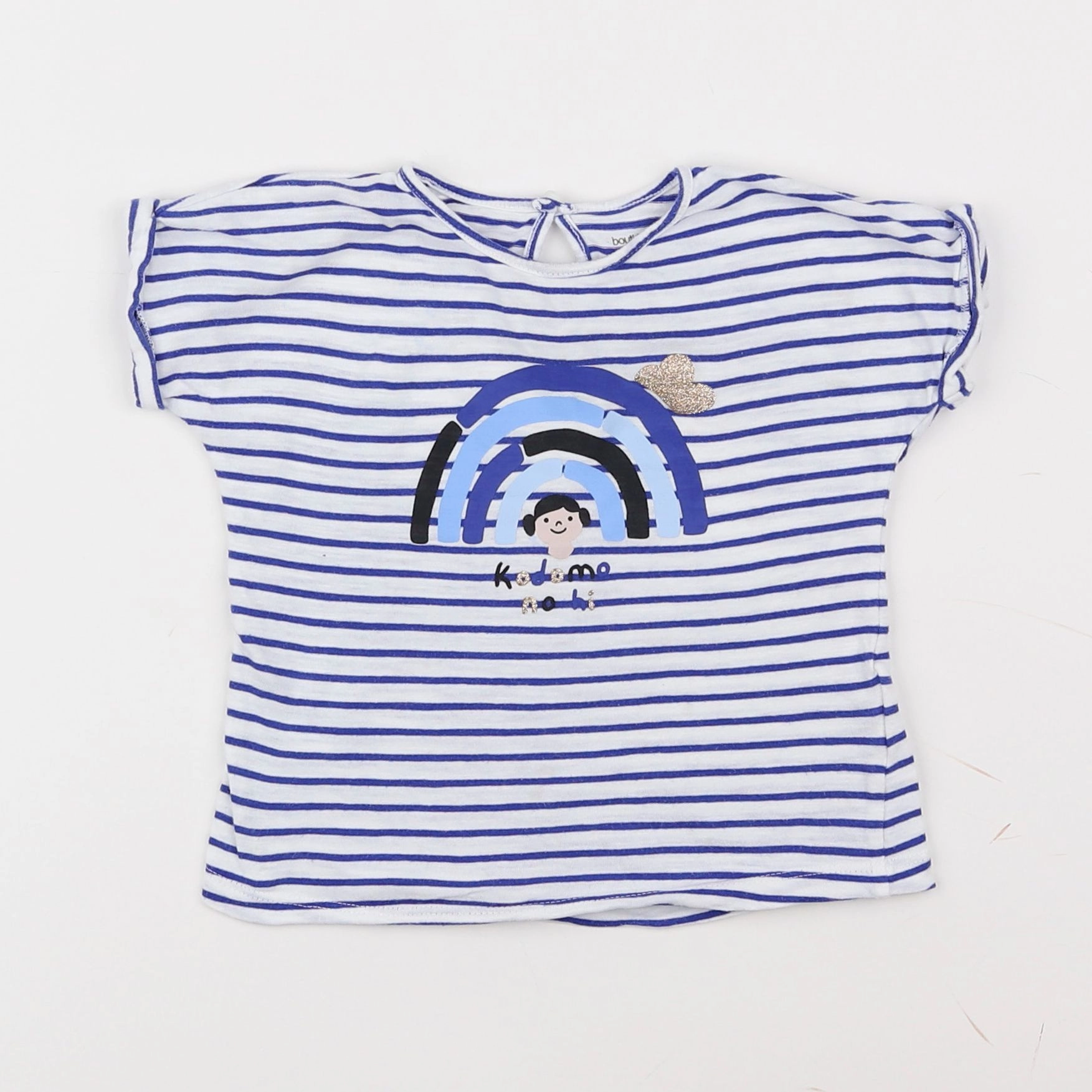 Boutchou - tee-shirt bleu - 2 ans