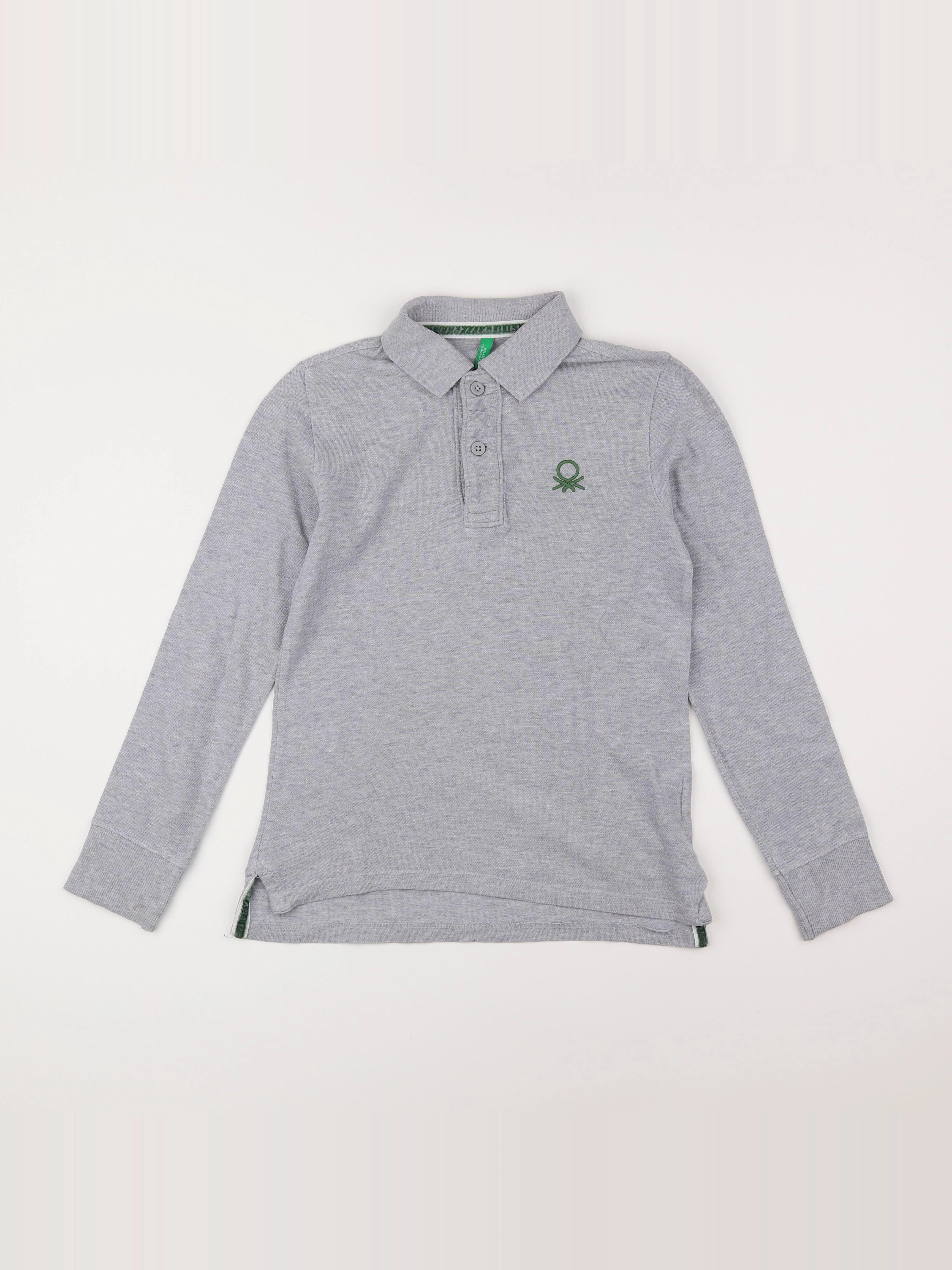 Benetton - polo gris - 12 ans