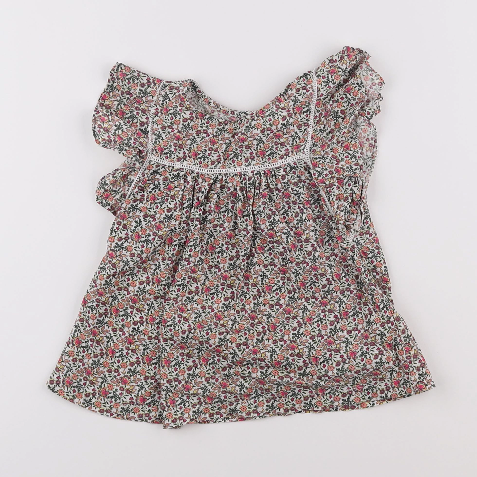 Monoprix - blouse multicolore - 4 ans