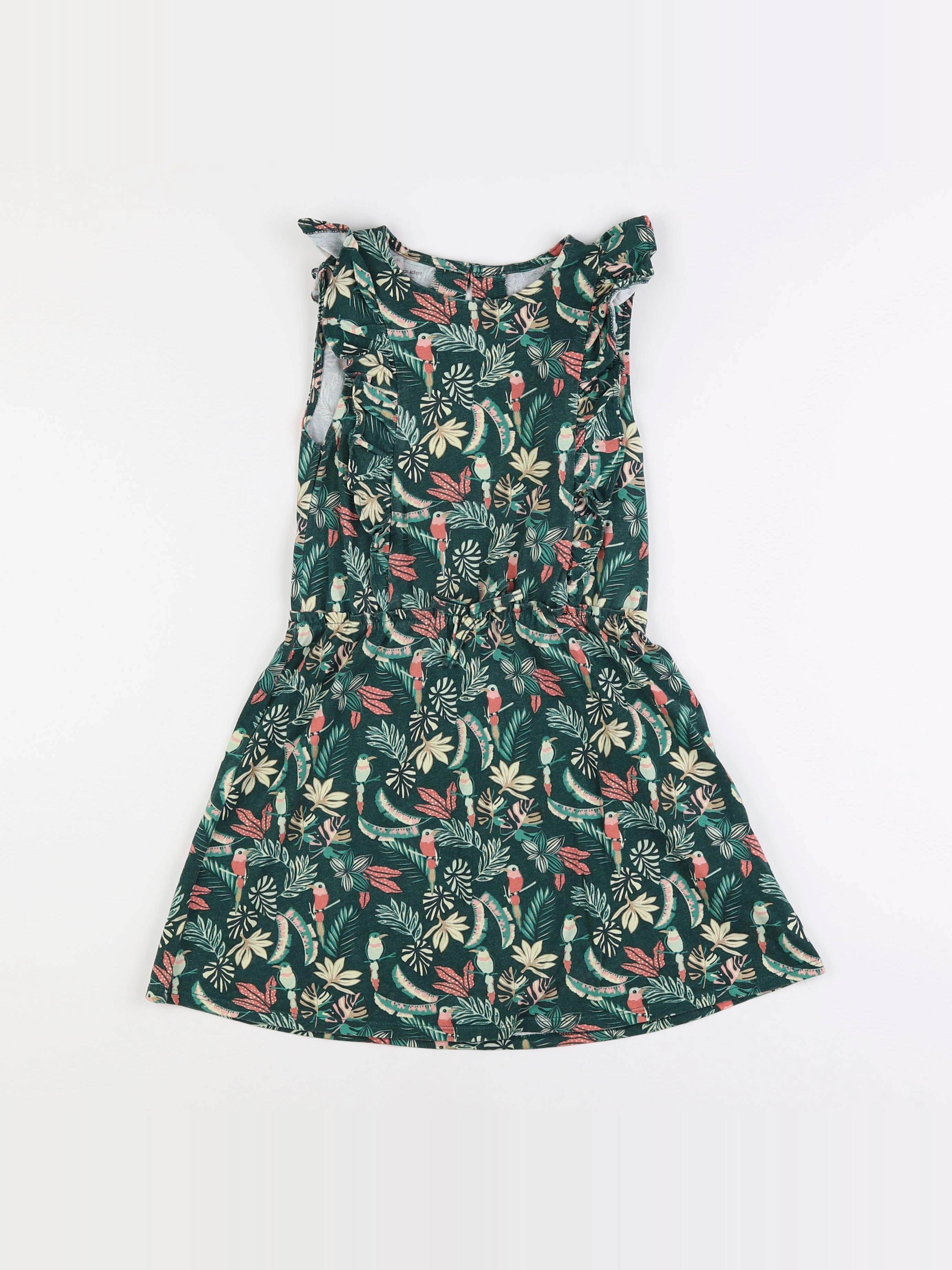 Vertbaudet - robe vert - 8 ans
