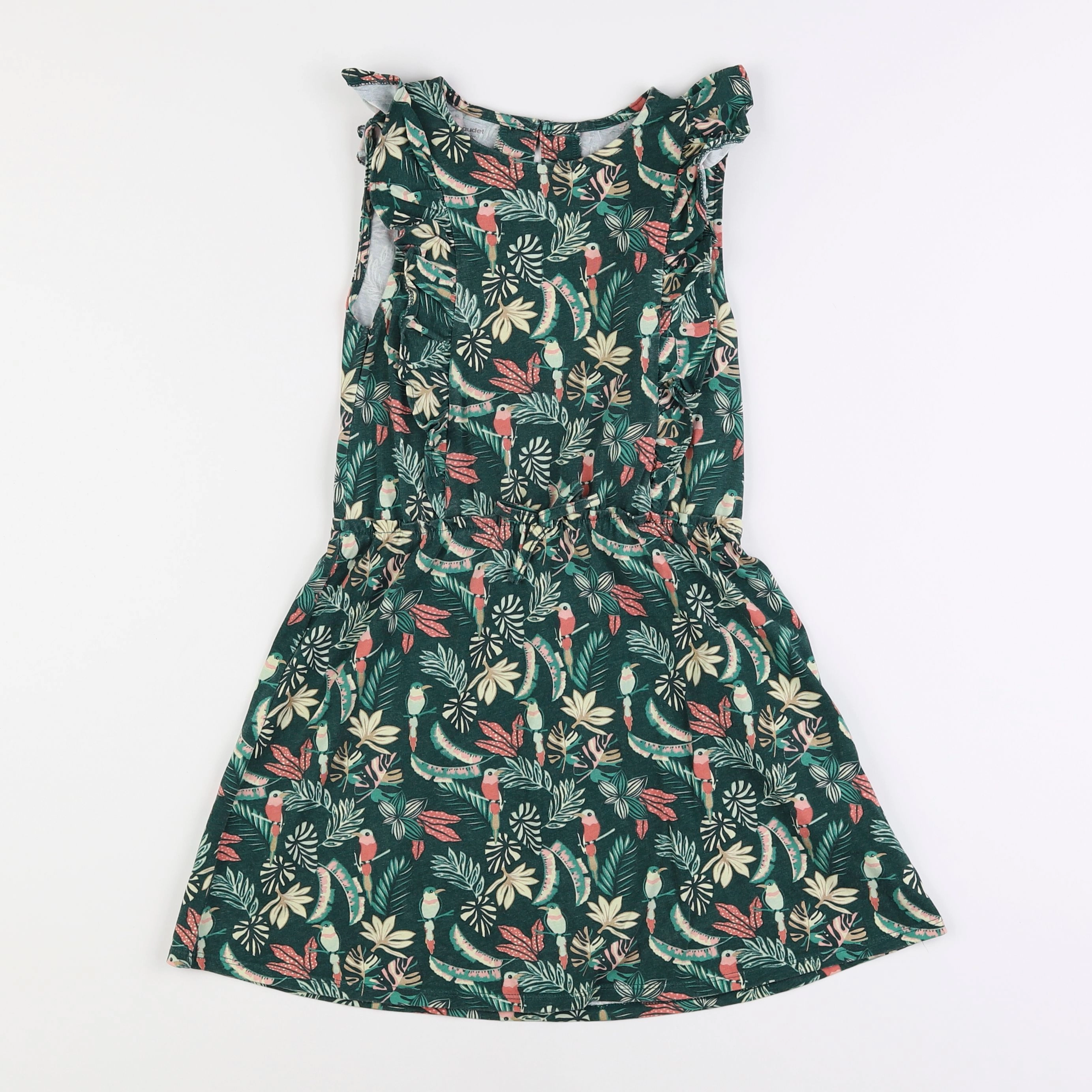 Vertbaudet - robe vert - 8 ans