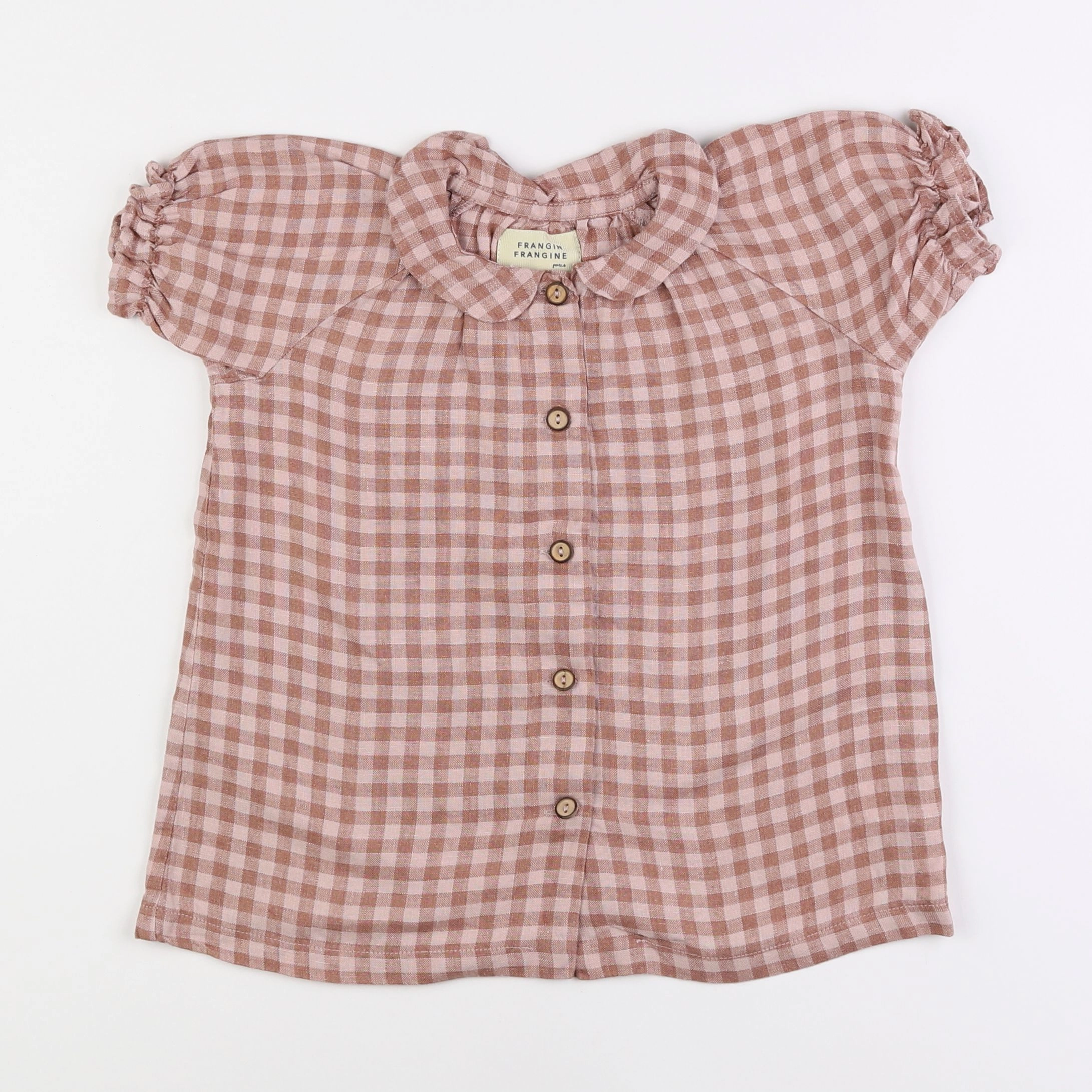 Frangin Frangine - blouse marron - 6 ans