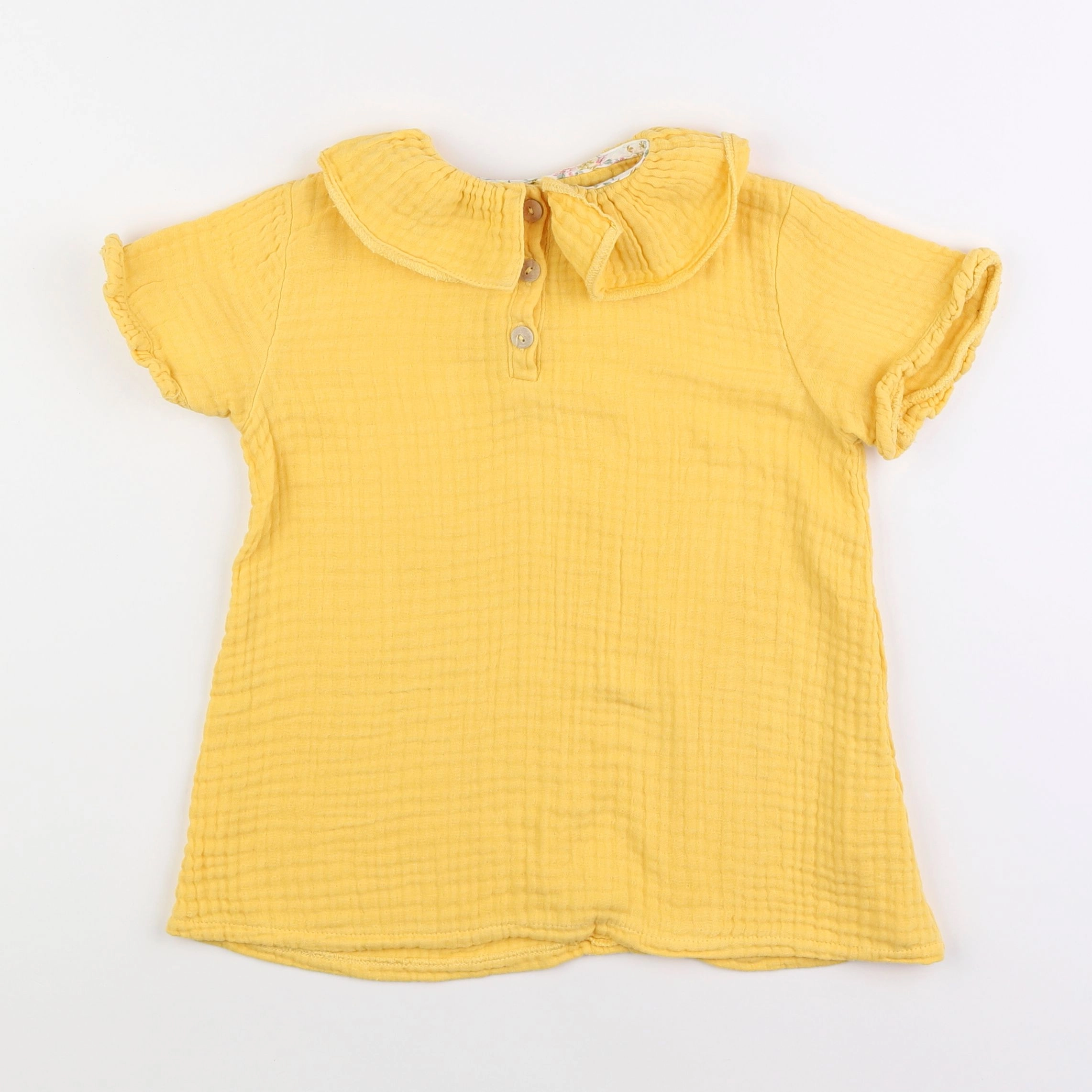 Frangin Frangine - blouse jaune - 6 ans