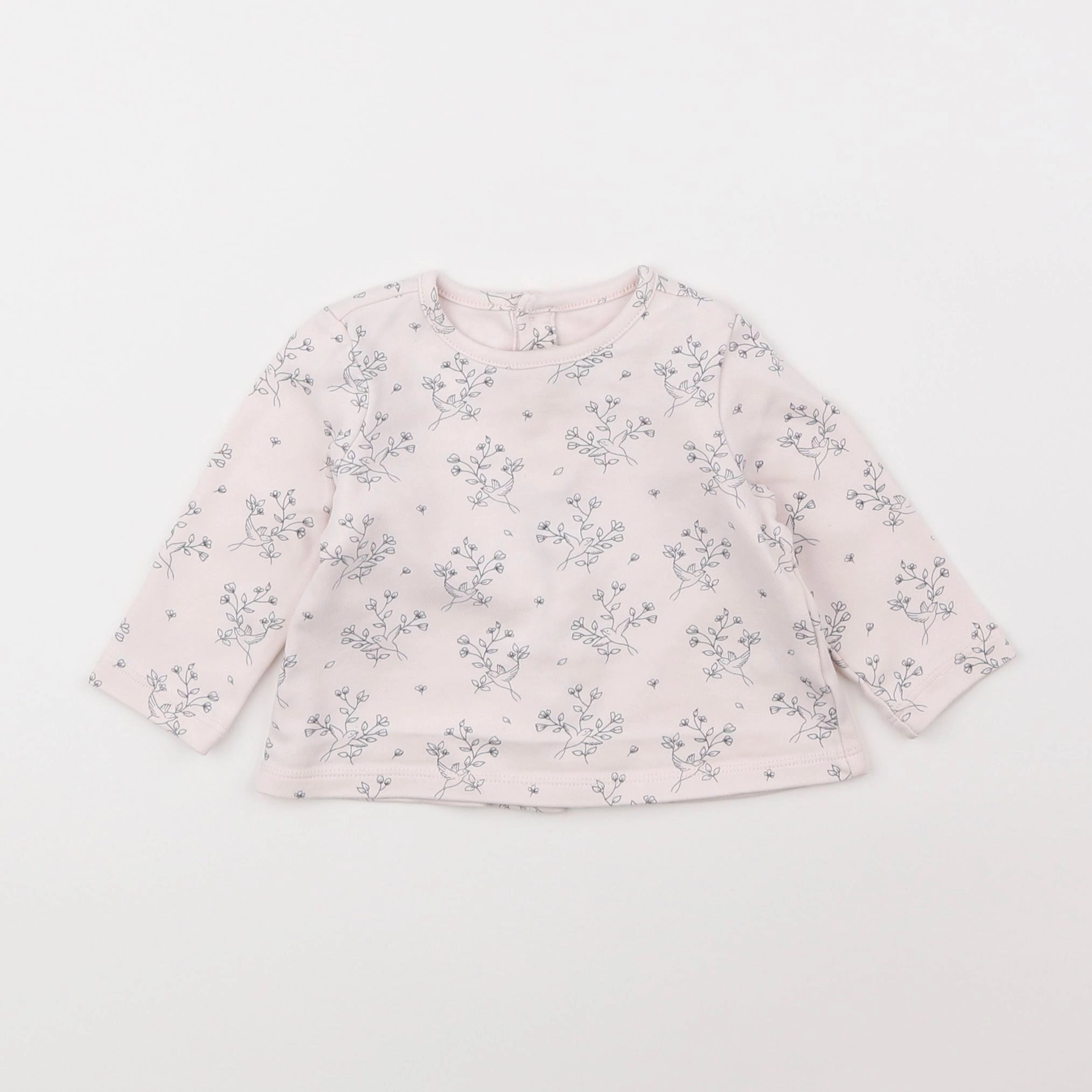 Natalys - tee-shirt rose - 6 mois