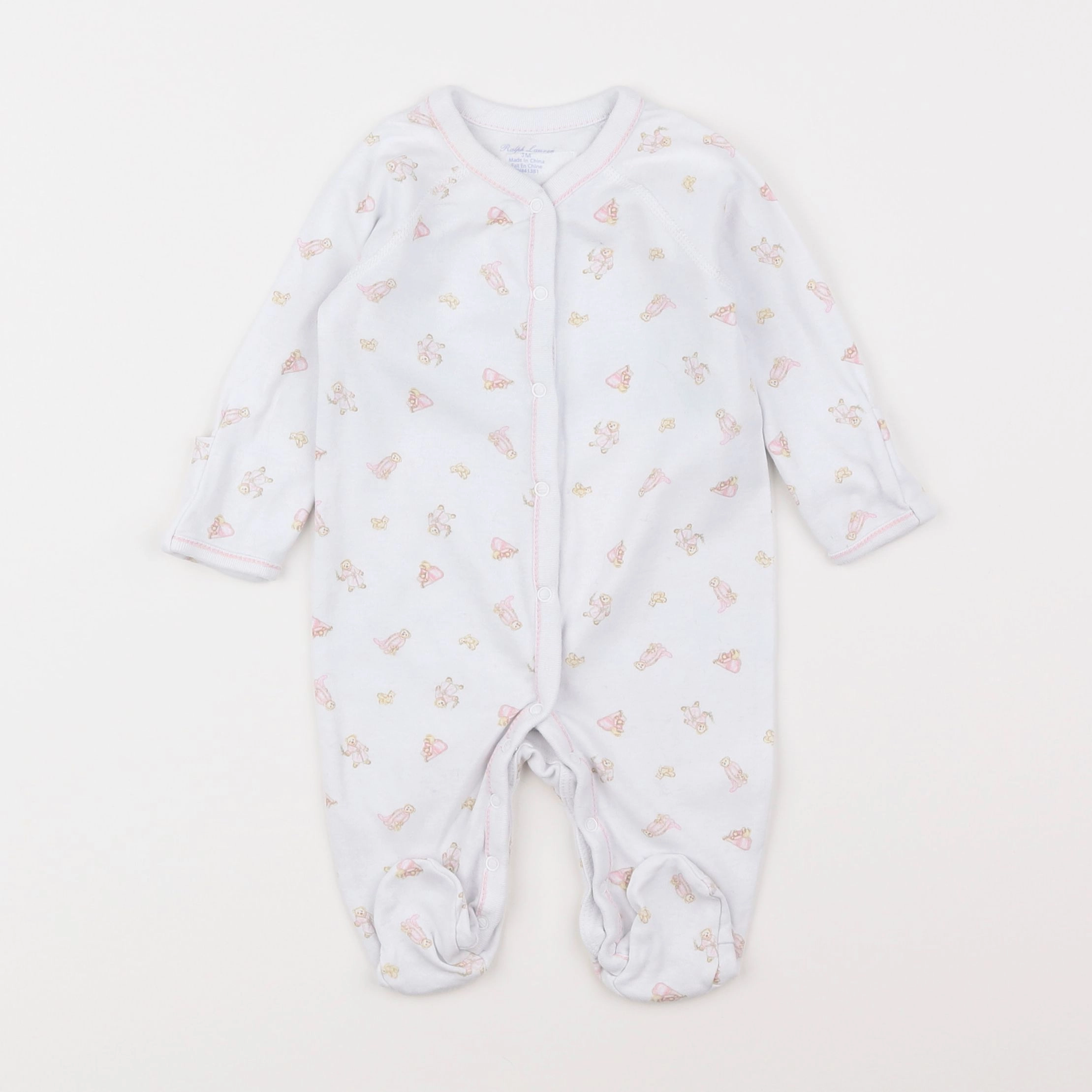 Ralph Lauren - pyjama coton blanc - 3 mois