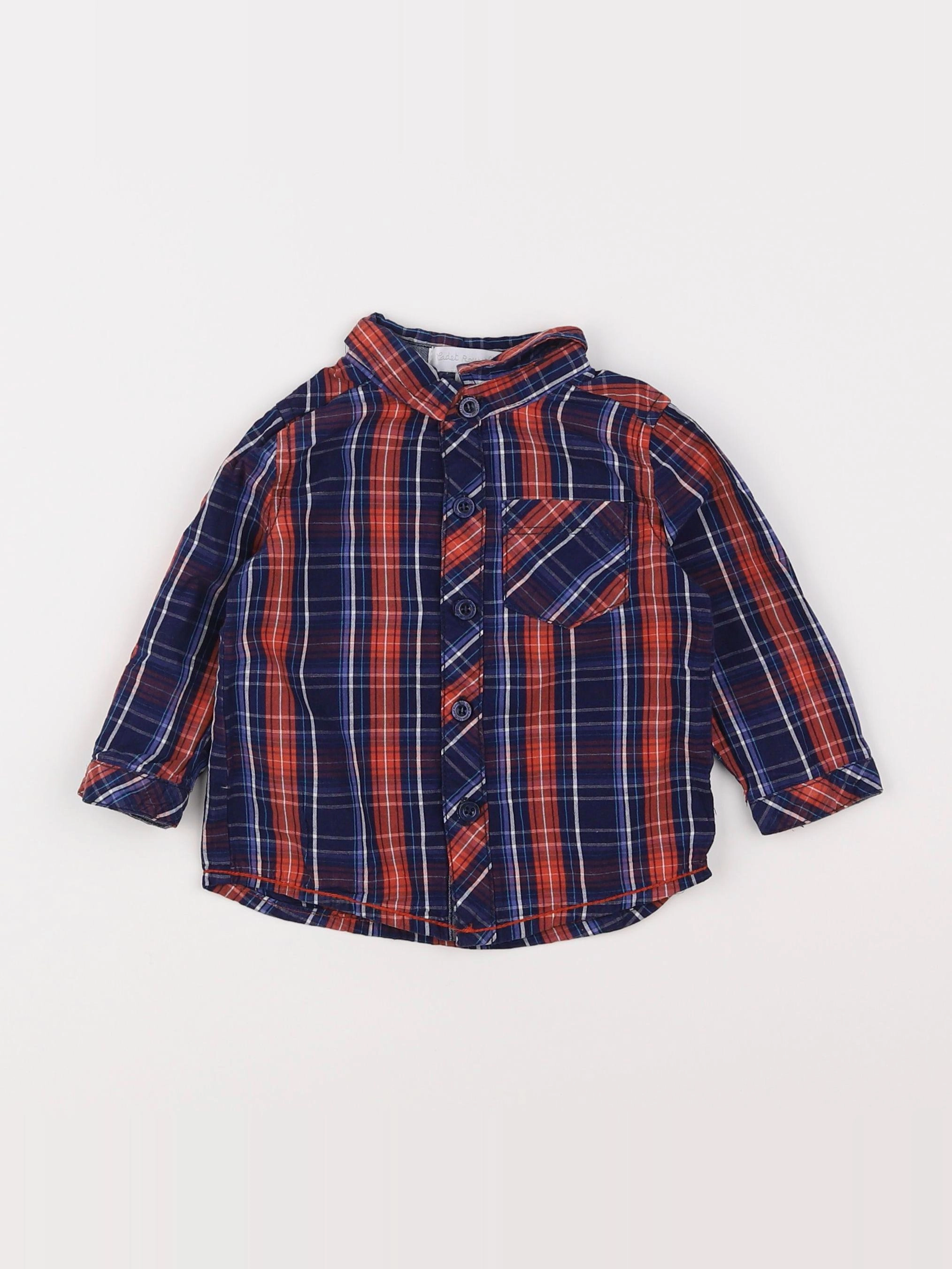 Cadet Rousselle - chemise bleu - 12 mois