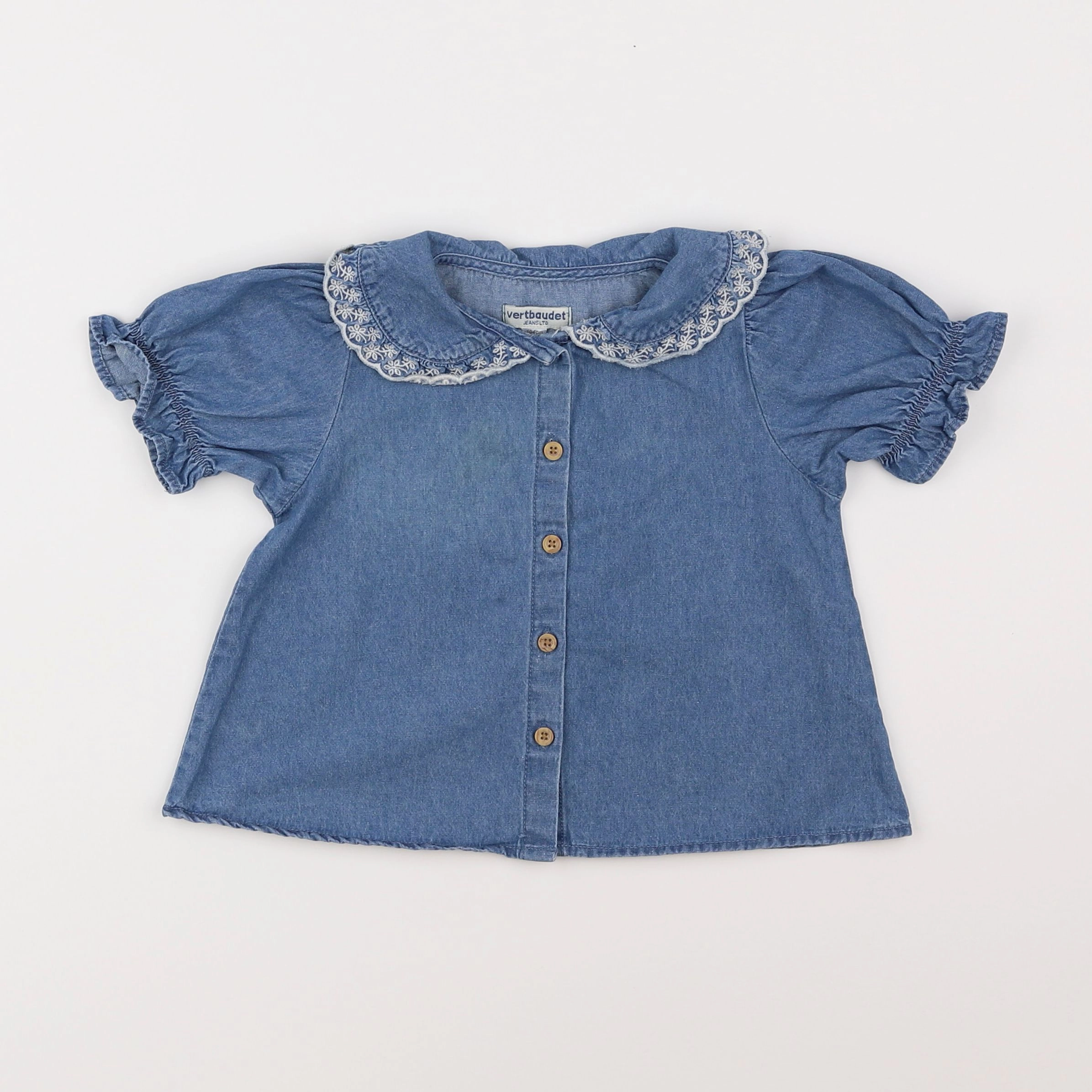 Vertbaudet - blouse bleu - 4 ans