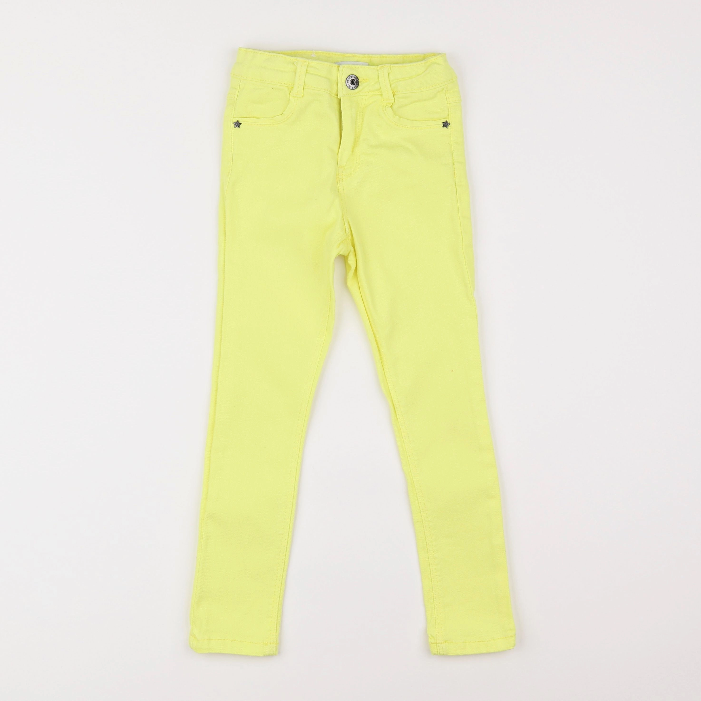 Vertbaudet - jean jaune fluo - 5 ans