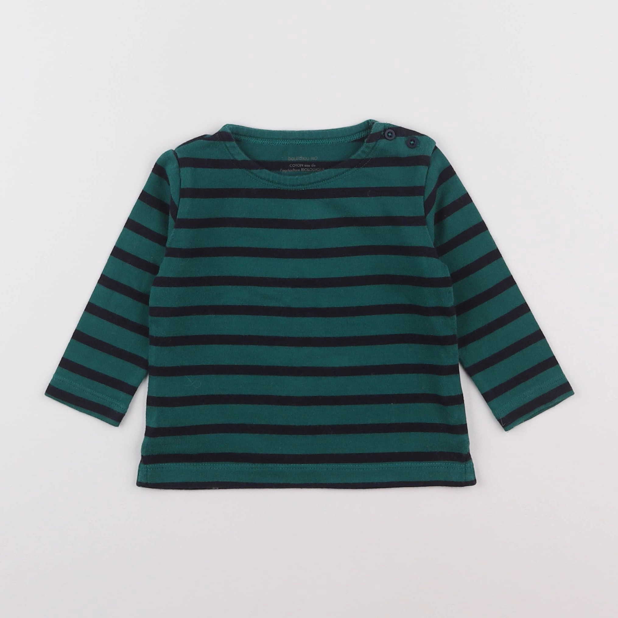 Boutchou - tee-shirt vert - 9 mois