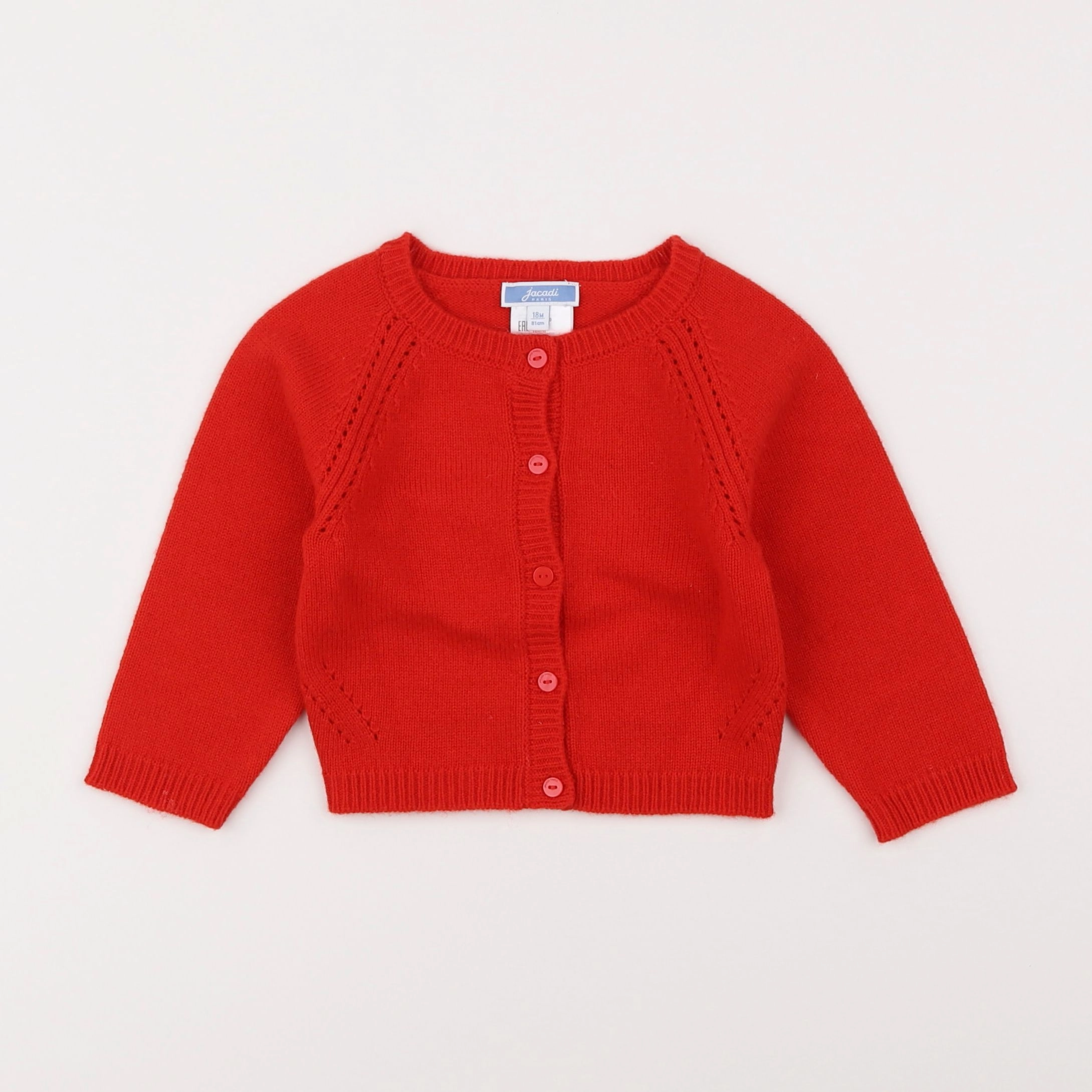 Jacadi - gilet rouge - 18 mois