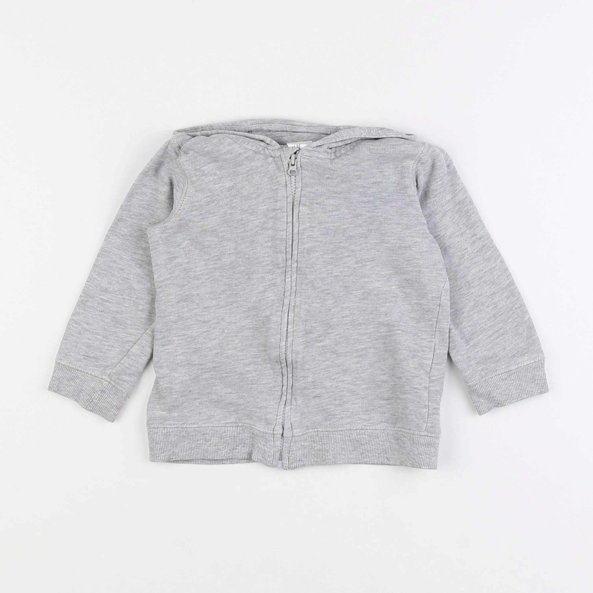 H&M - sweat gris - 9/12 mois