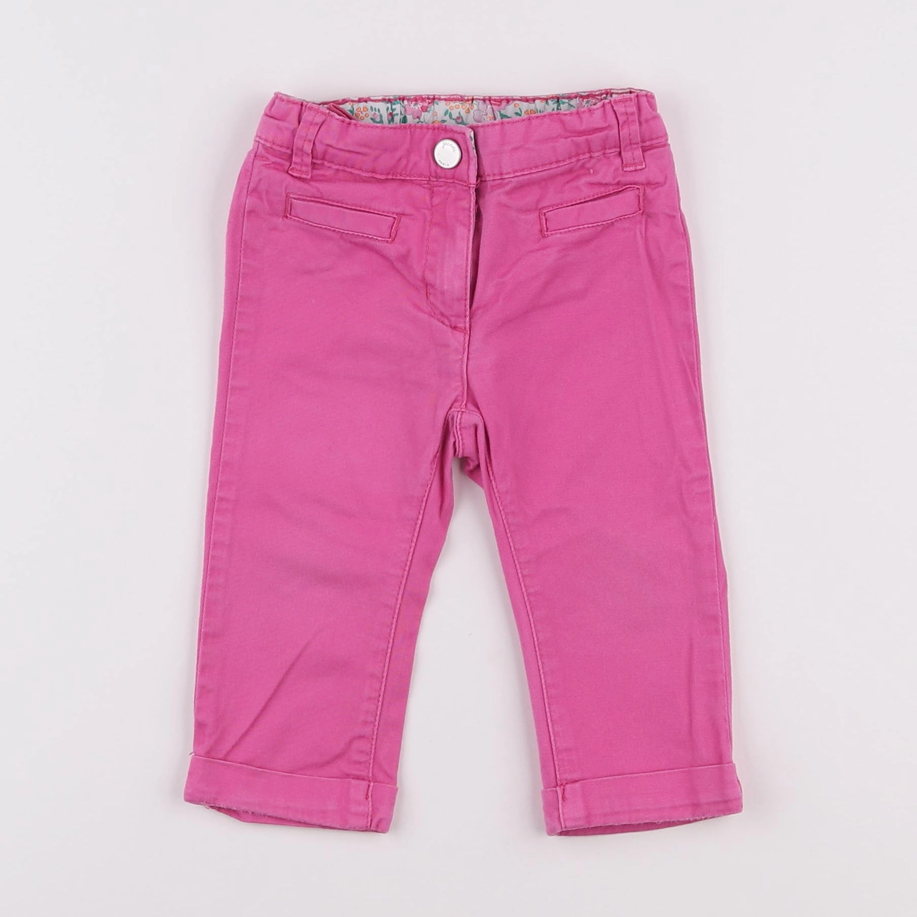 Jacadi - pantalon rose - 12 mois