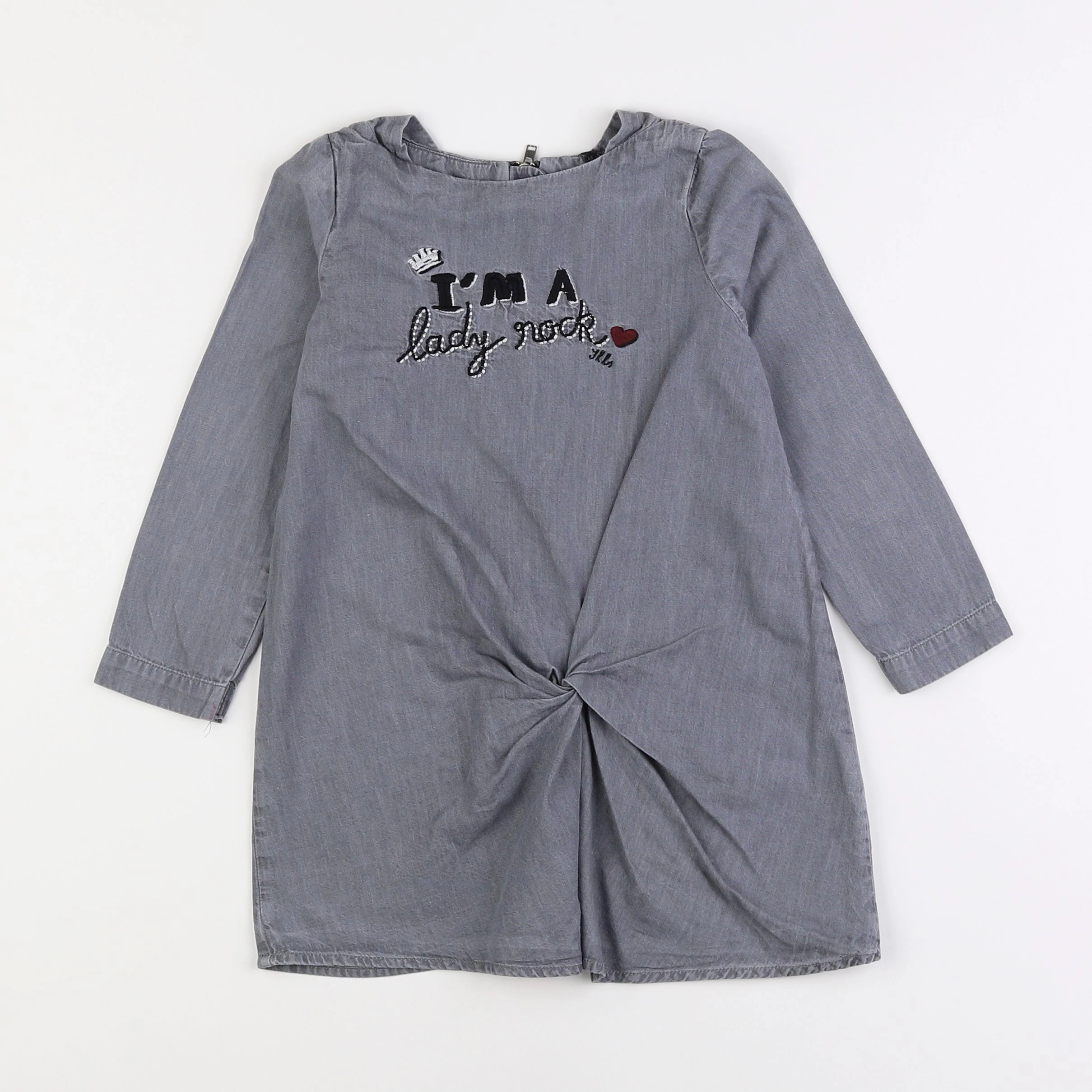 IKKS - robe gris - 4 ans