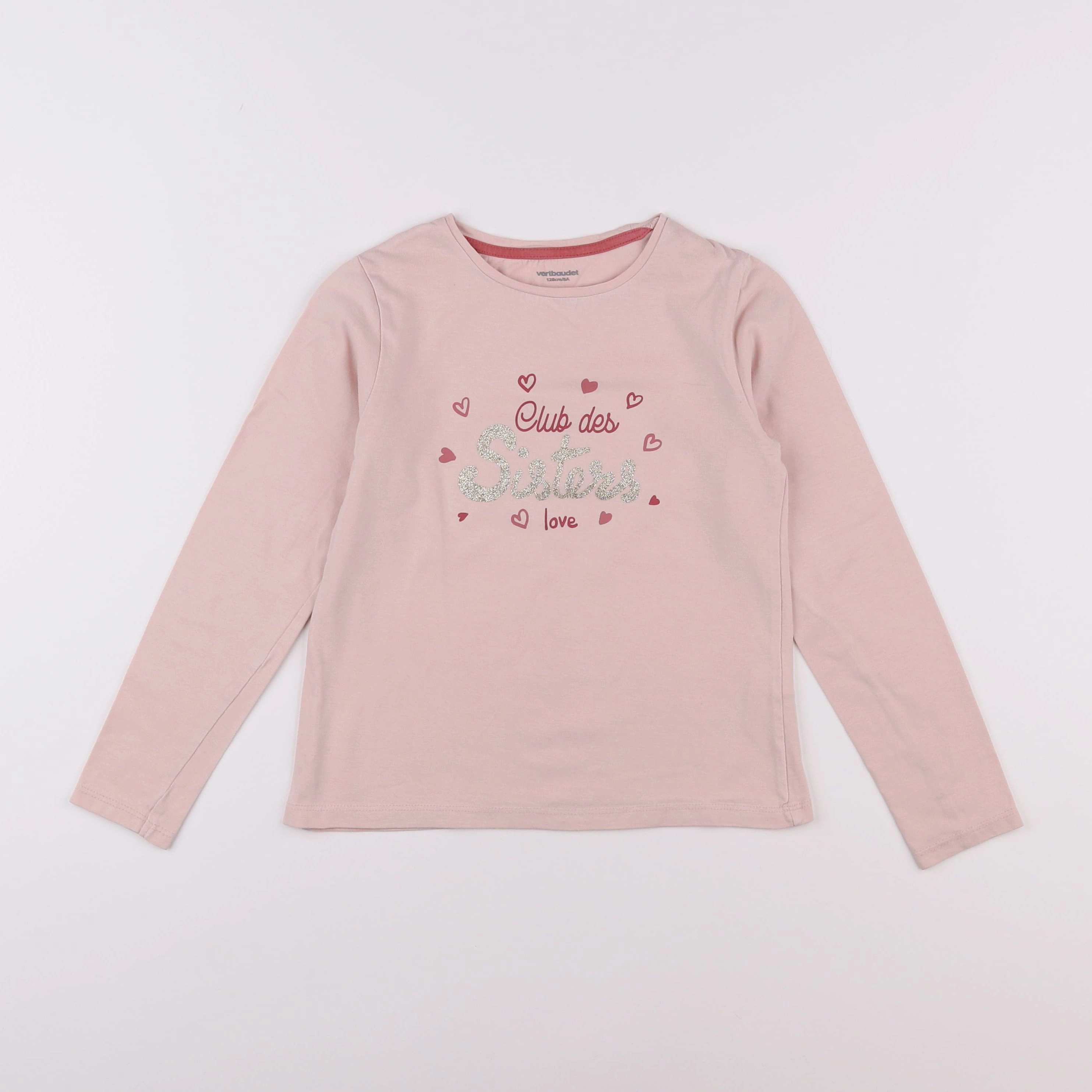 Vertbaudet - tee-shirt rose - 8 ans