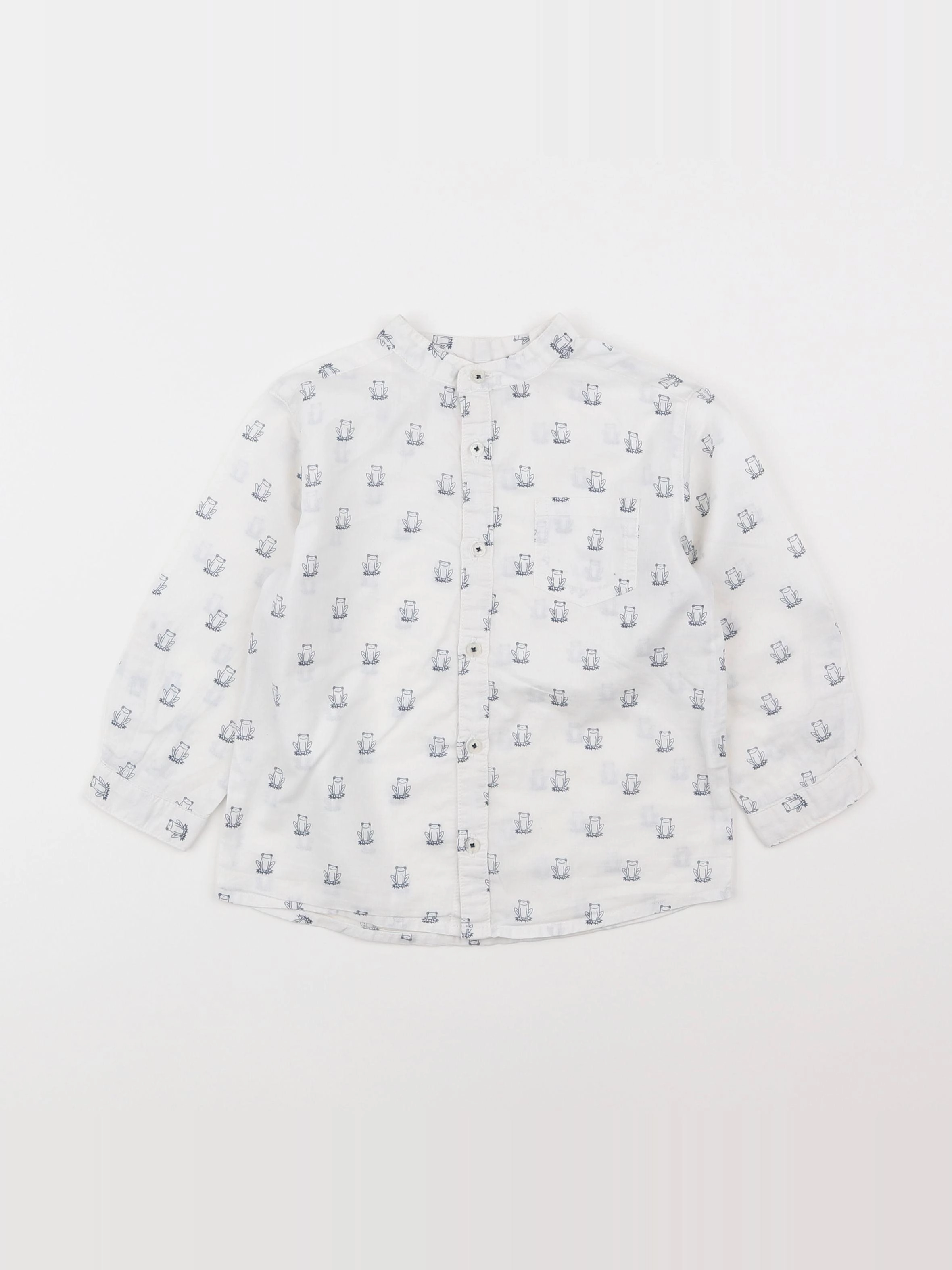 Boutchou - chemise blanc - 2 ans