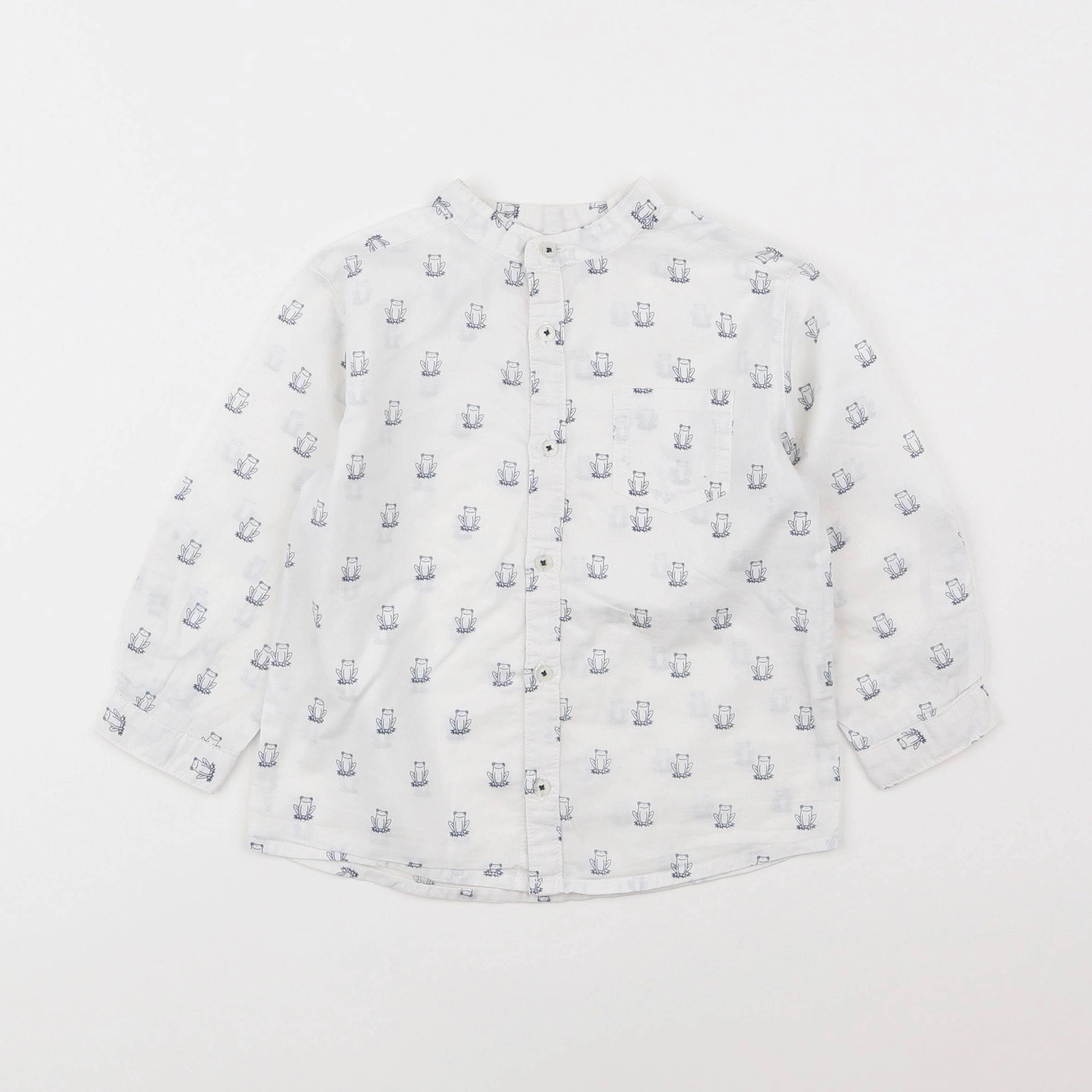 Boutchou - chemise blanc - 2 ans