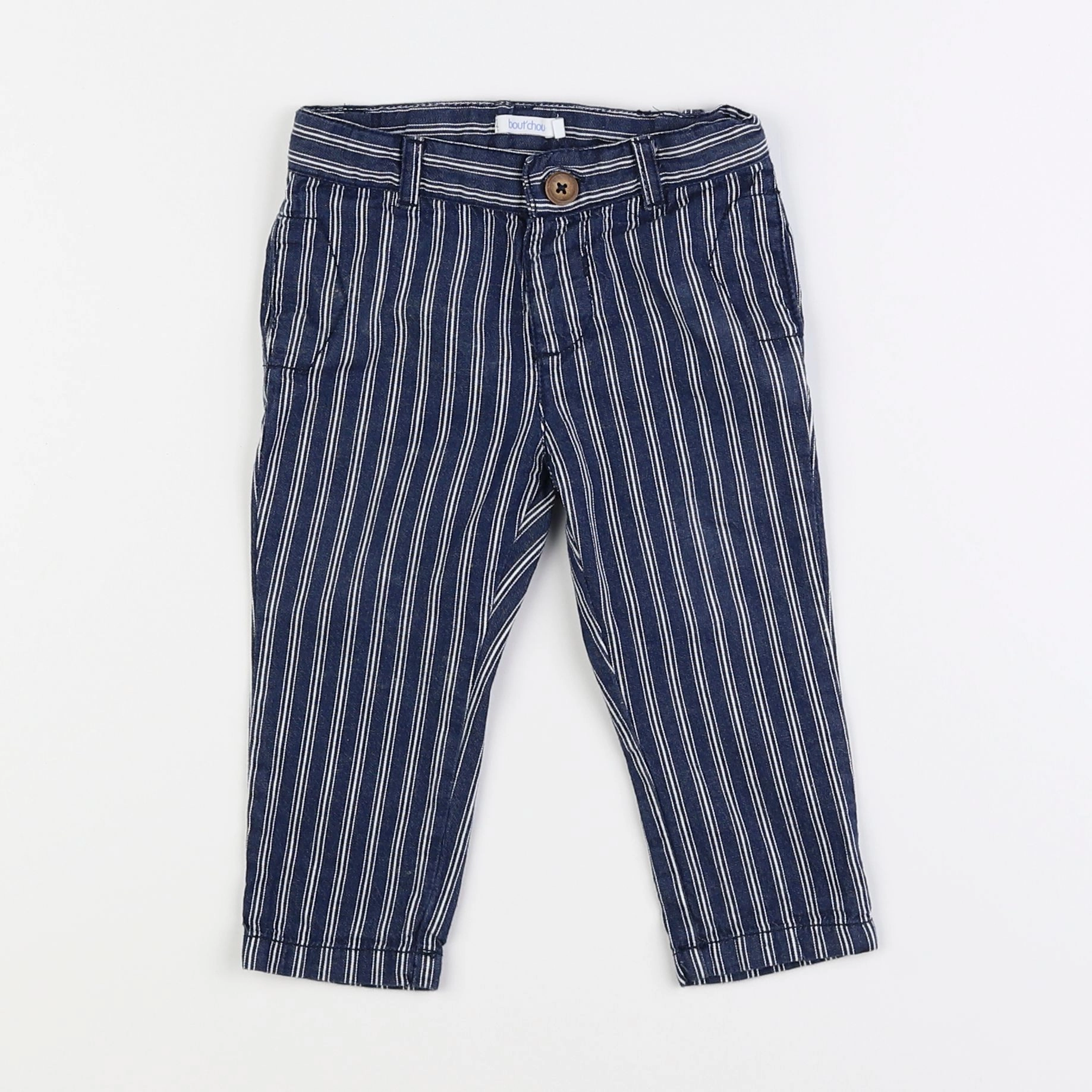 Boutchou - pantalon bleu - 9 mois
