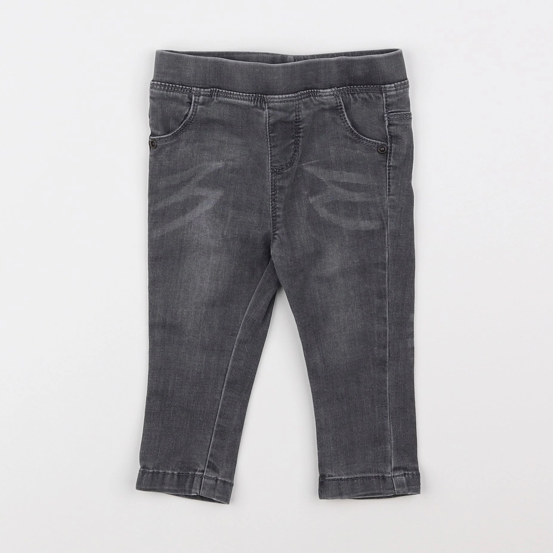 Vertbaudet - jegging gris - 12 mois