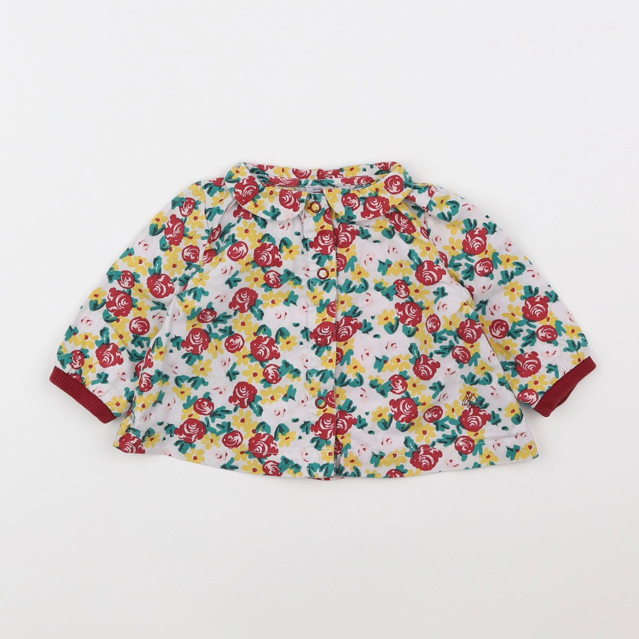 Petit Bateau - blouse multicolore - 3 mois