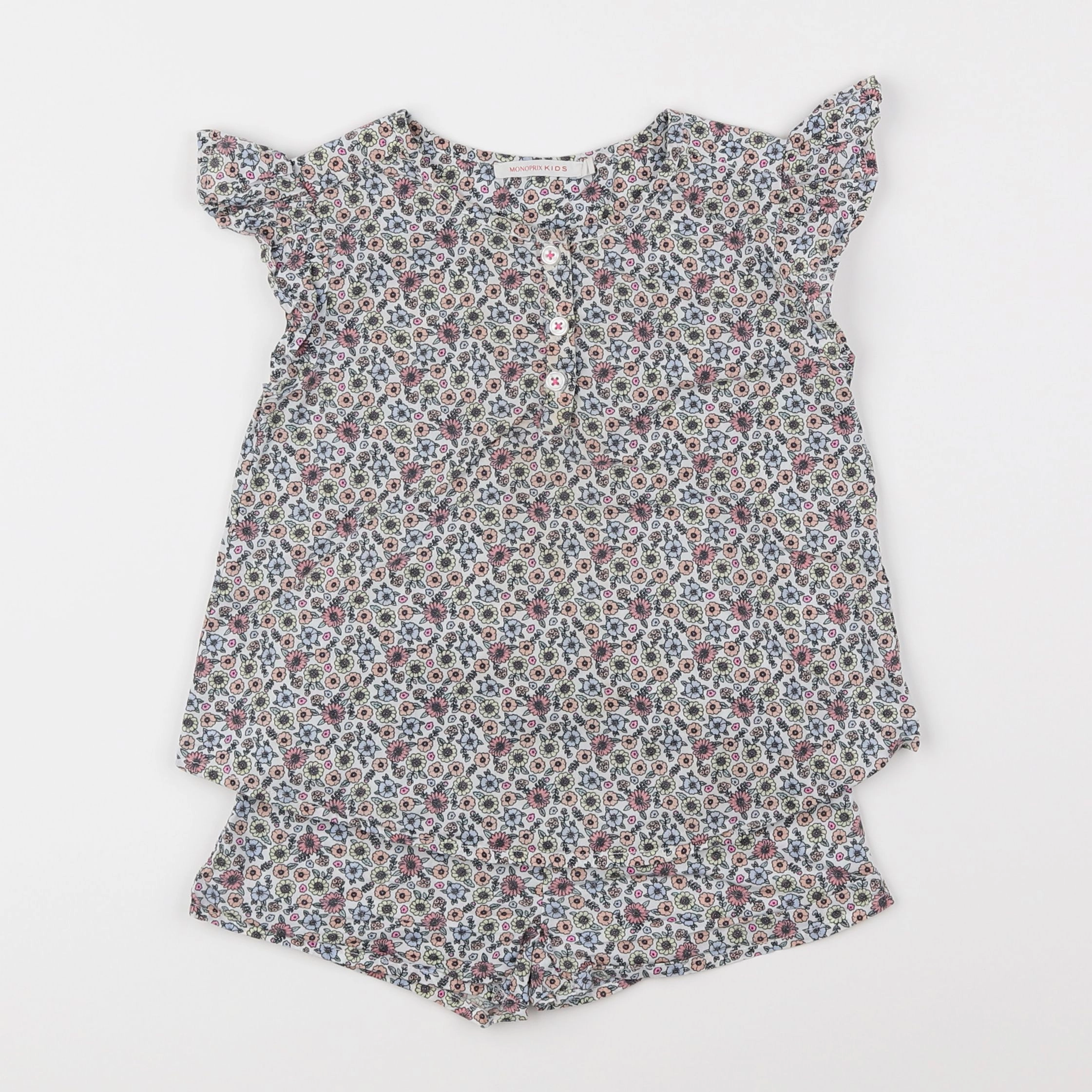 Monoprix - pyjama coton multicolore - 4 ans