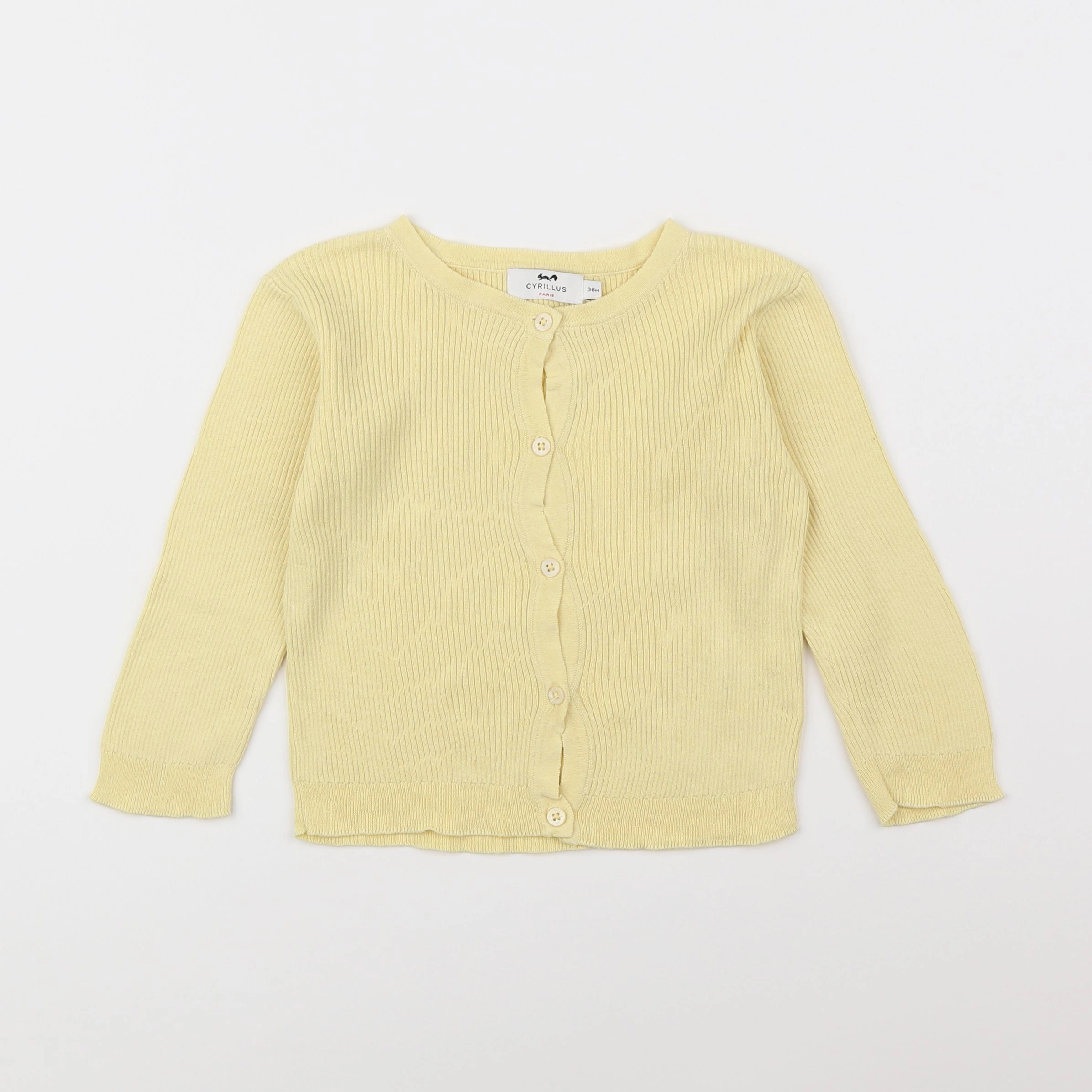 Cyrillus - gilet jaune - 3 ans