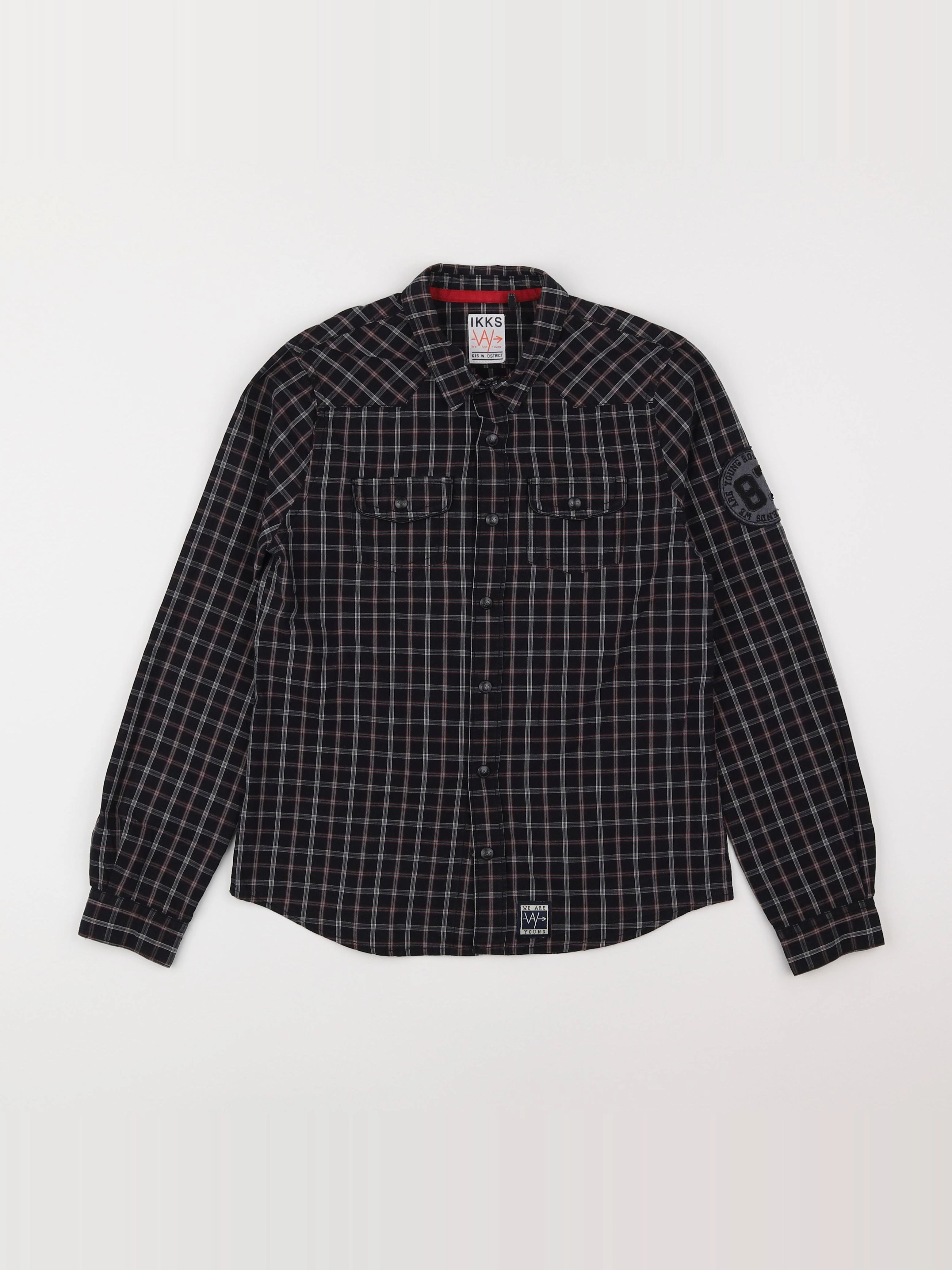 IKKS - chemise noir - 10 ans