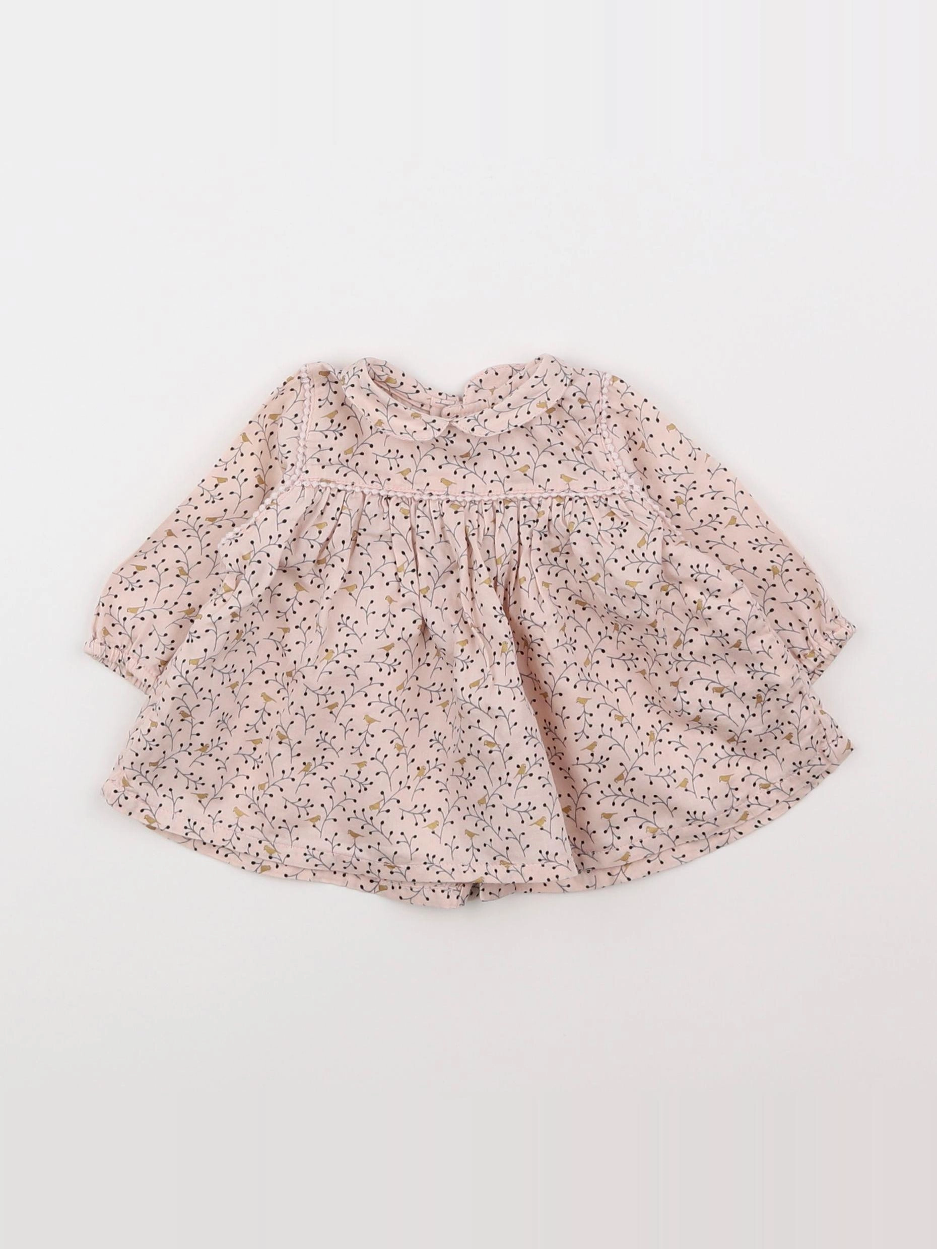 Boutchou - blouse rose - 3 mois
