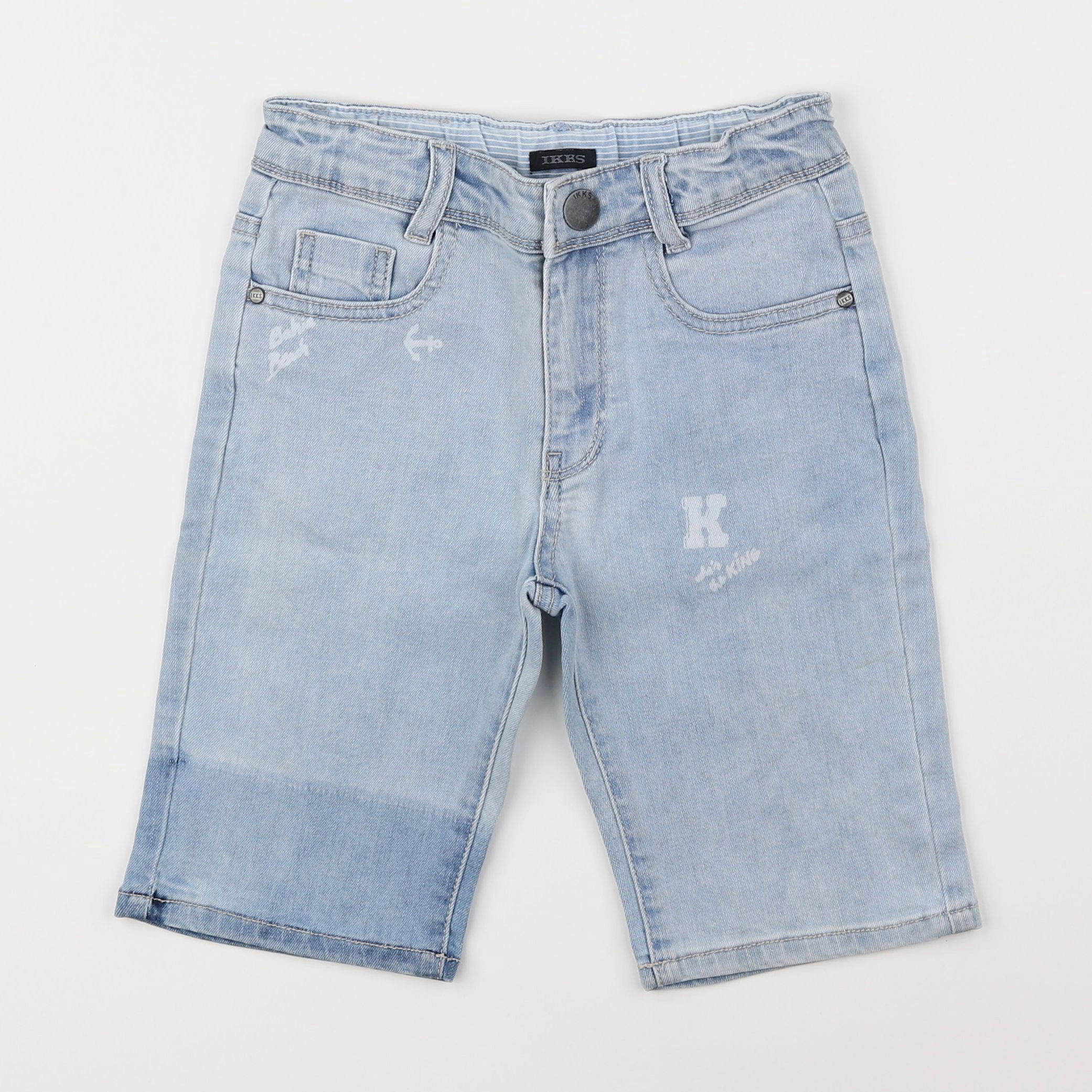 IKKS - short bleu - 8 ans