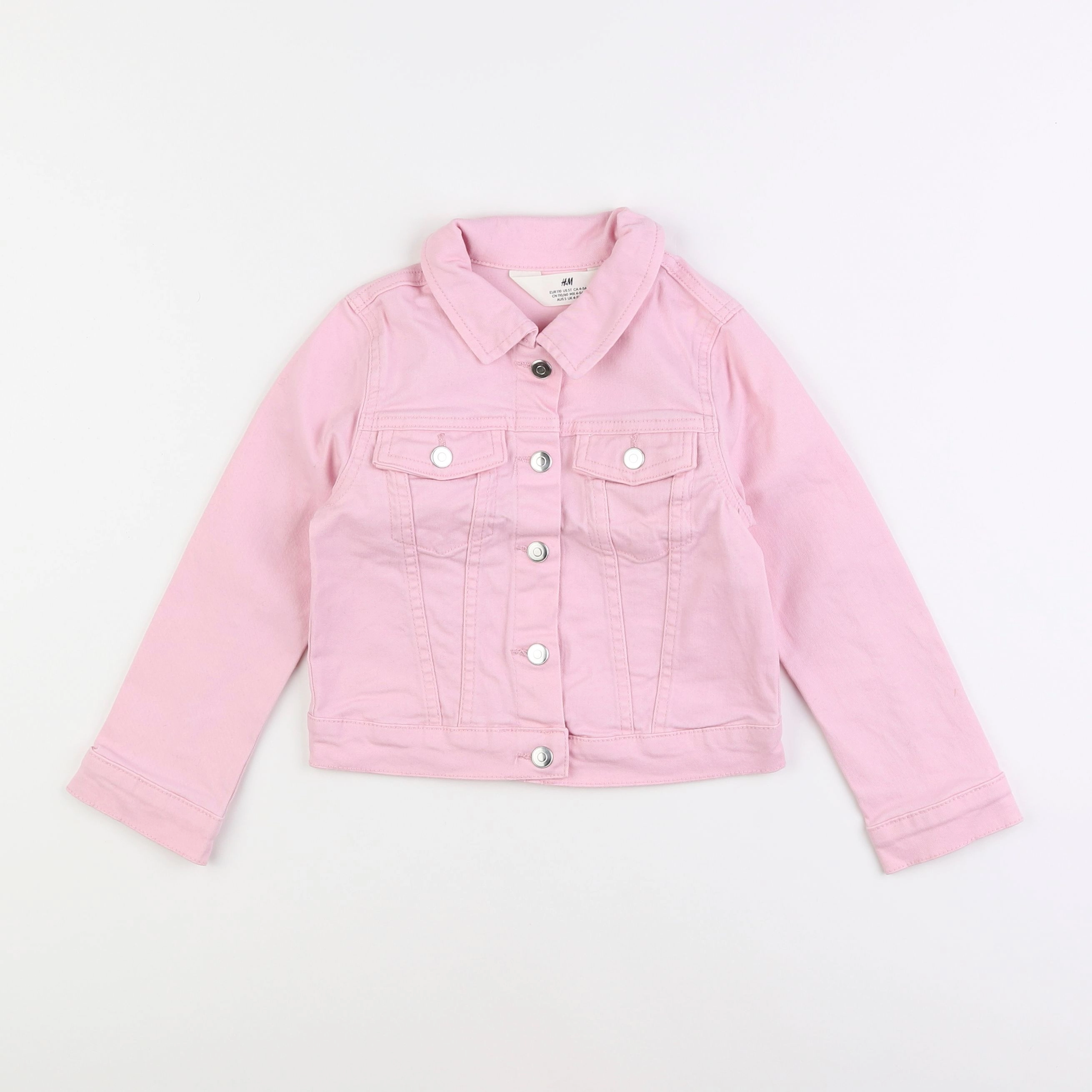 H&M - veste rose - 4/5 ans