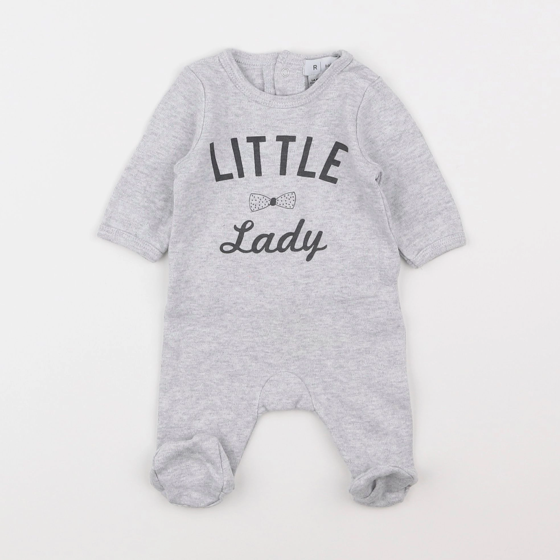 La Redoute - pyjama coton gris - 1 mois