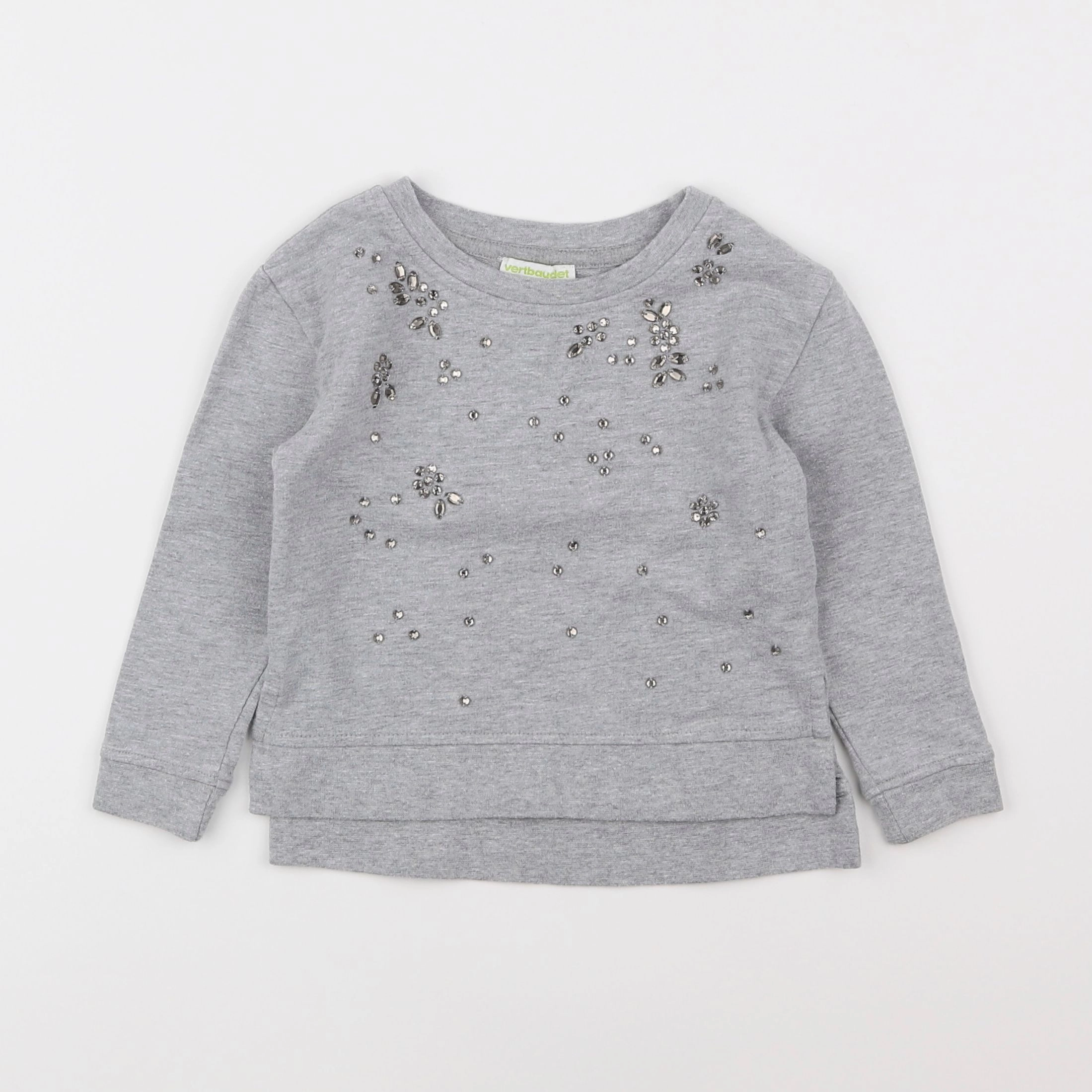 Vertbaudet - sweat gris - 2 ans