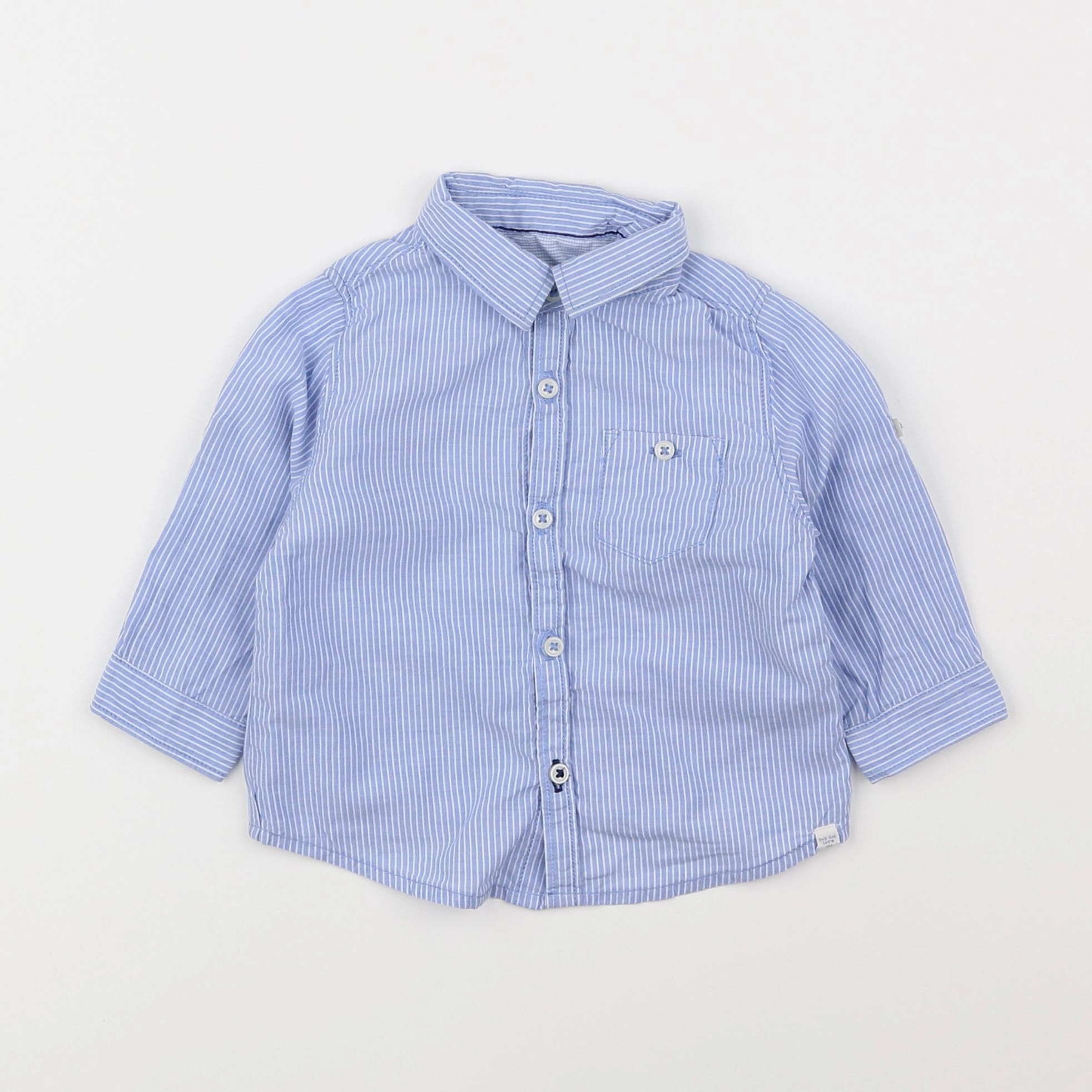 Zara - chemise bleu - 3/6 mois