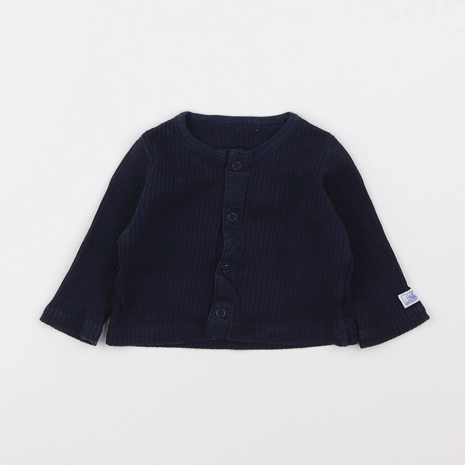 Petit Bateau - tee-shirt bleu - 1 mois