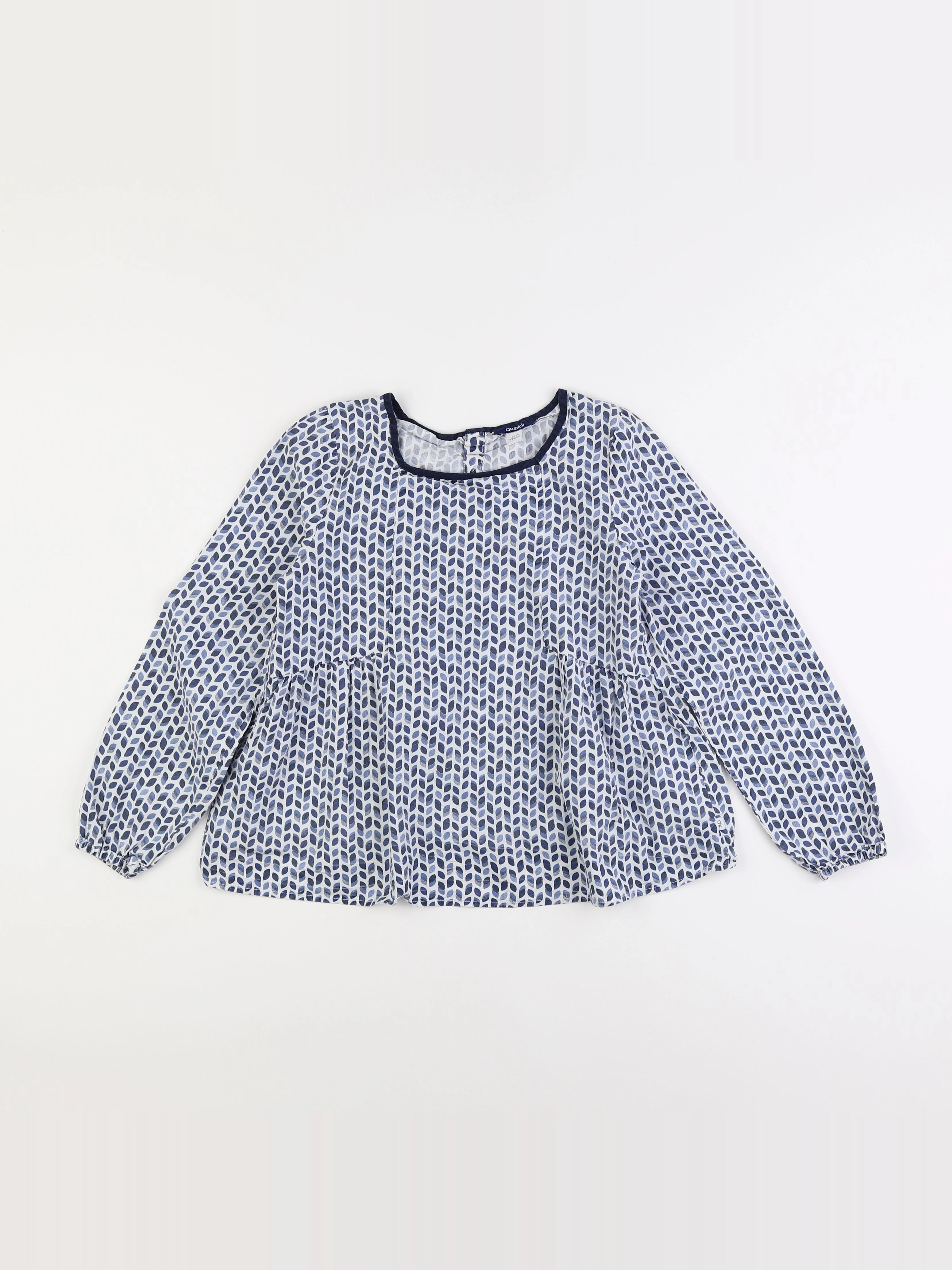 Okaidi - blouse bleu - 10 ans