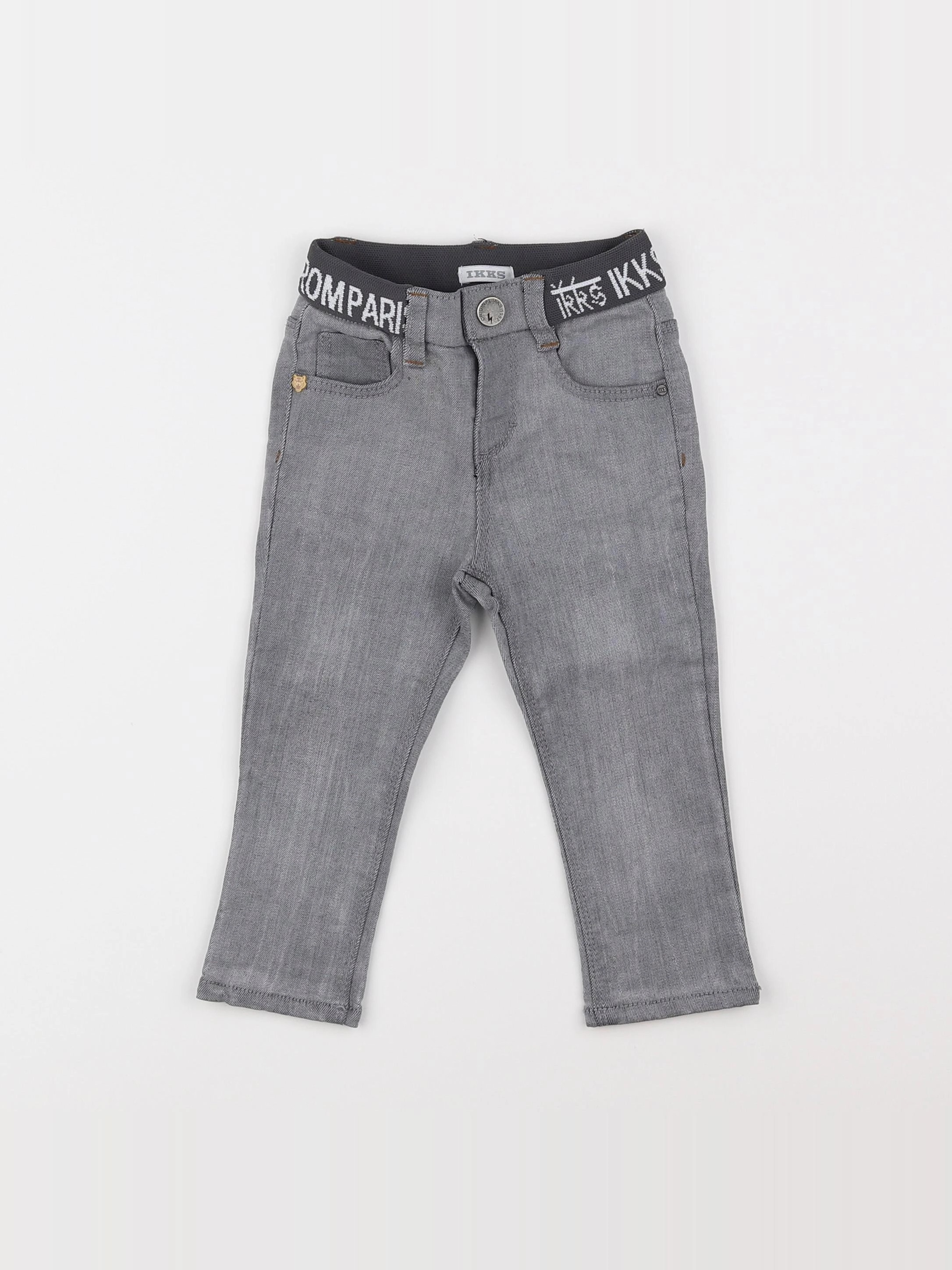 IKKS - jean gris - 6 mois