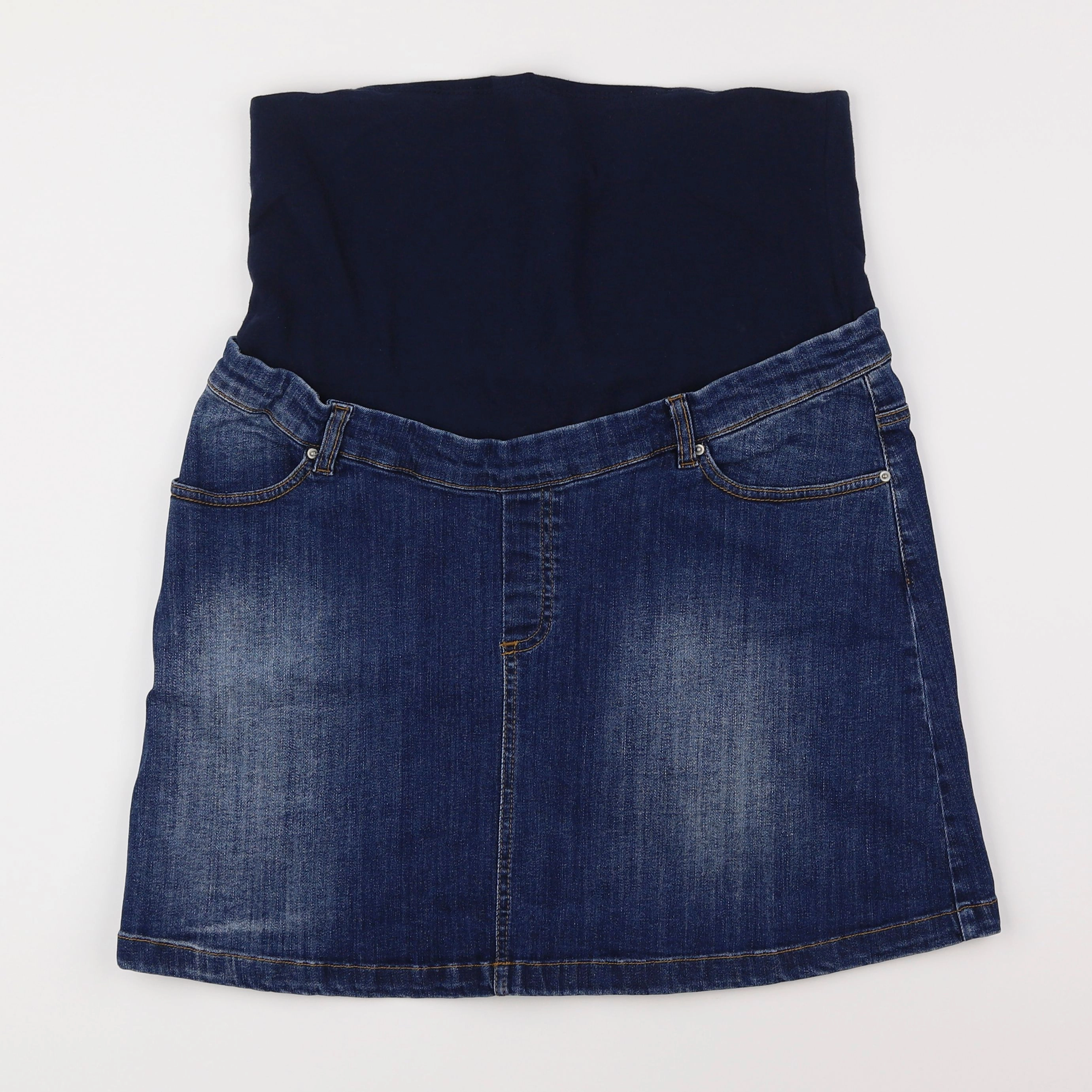 Envie de fraise - jupe grossesse bleu - 40