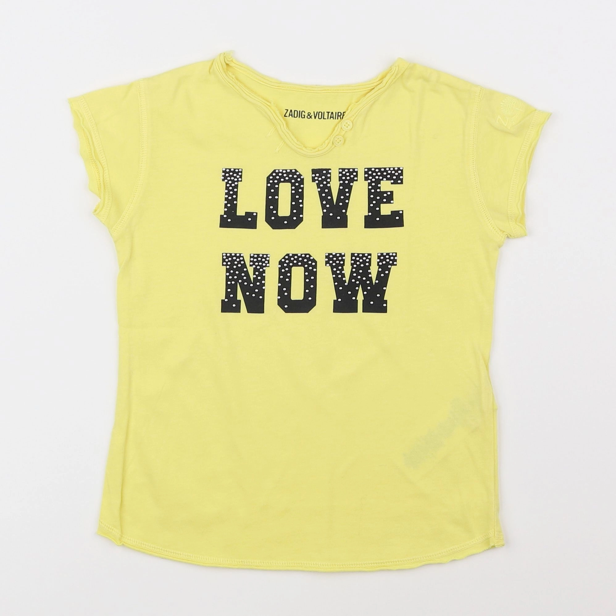 Zadig & Voltaire - tee-shirt jaune - 5 ans