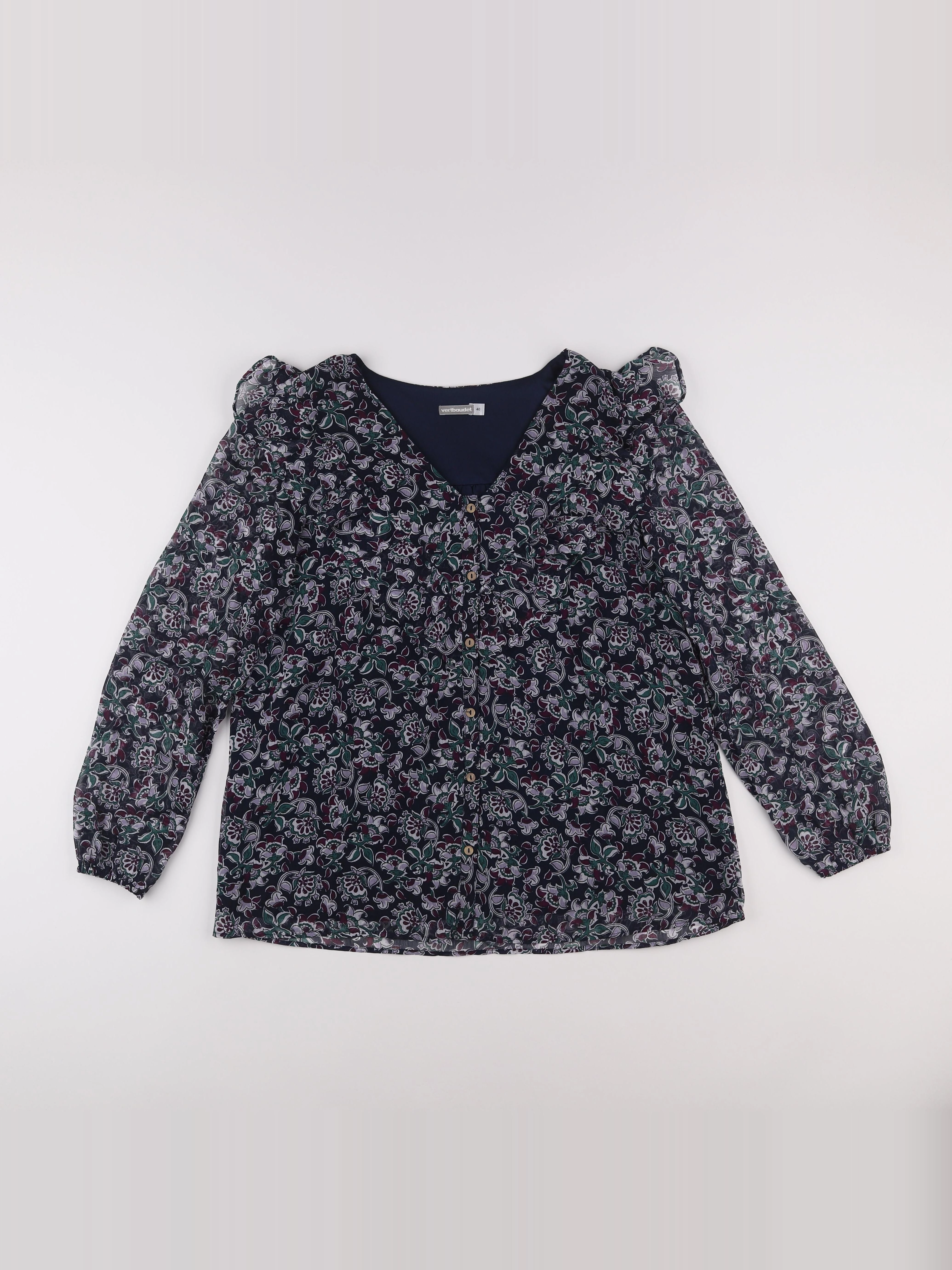 Vertbaudet - blouse allaitement multicolore - 40