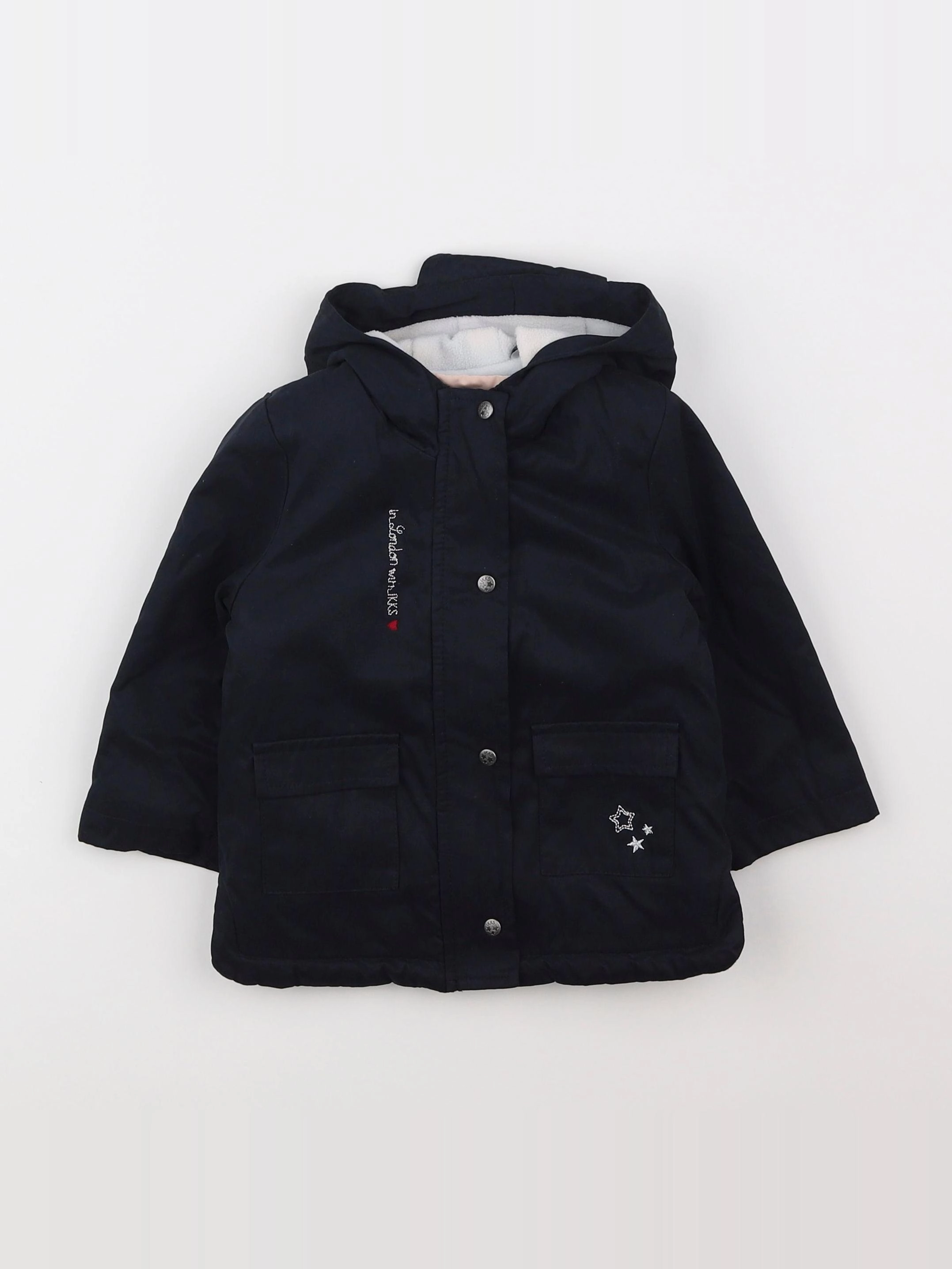 IKKS - parka bleu - 12 mois