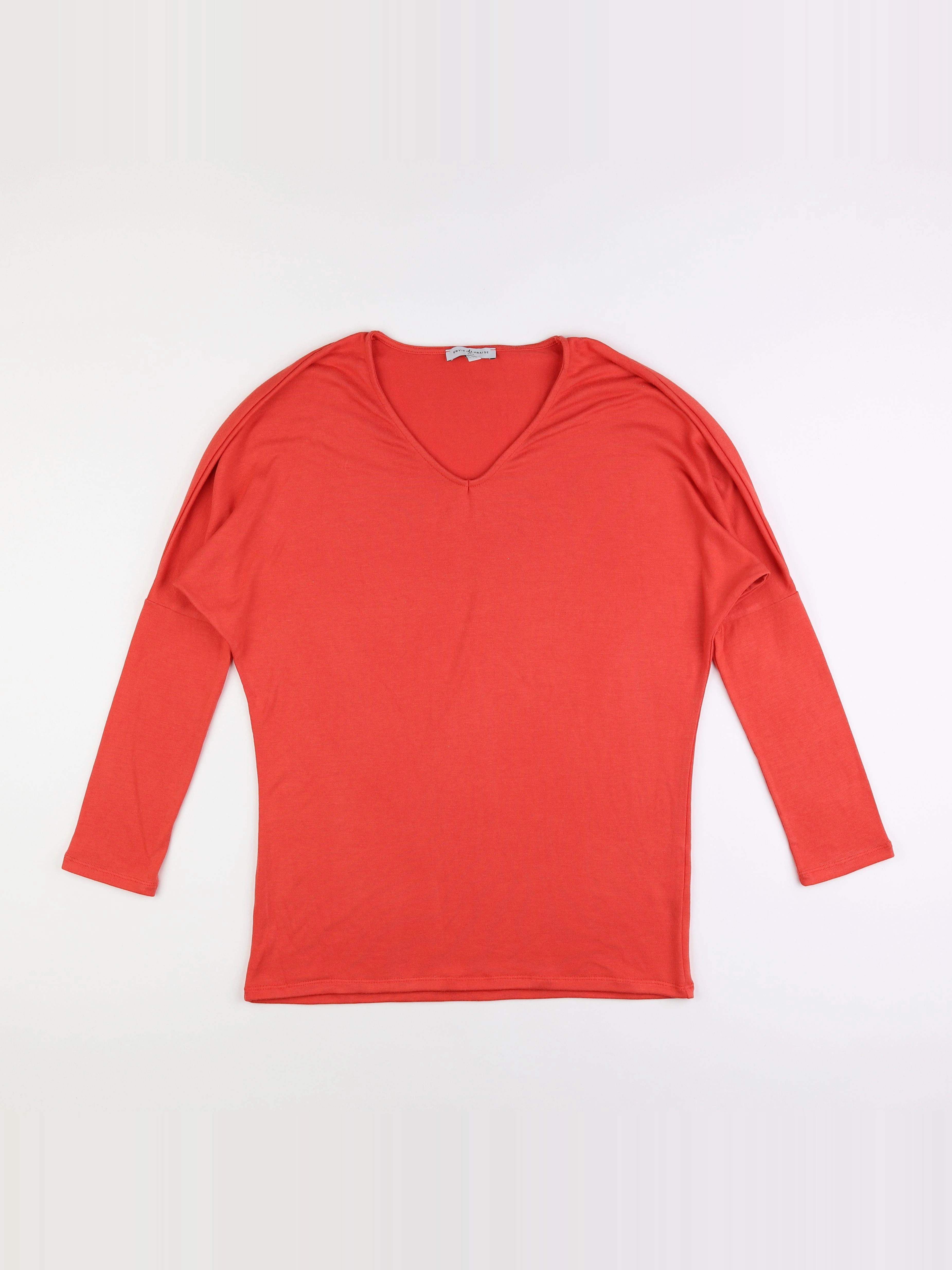 Envie de fraise - tee-shirt grossesse orange - 36 à 38