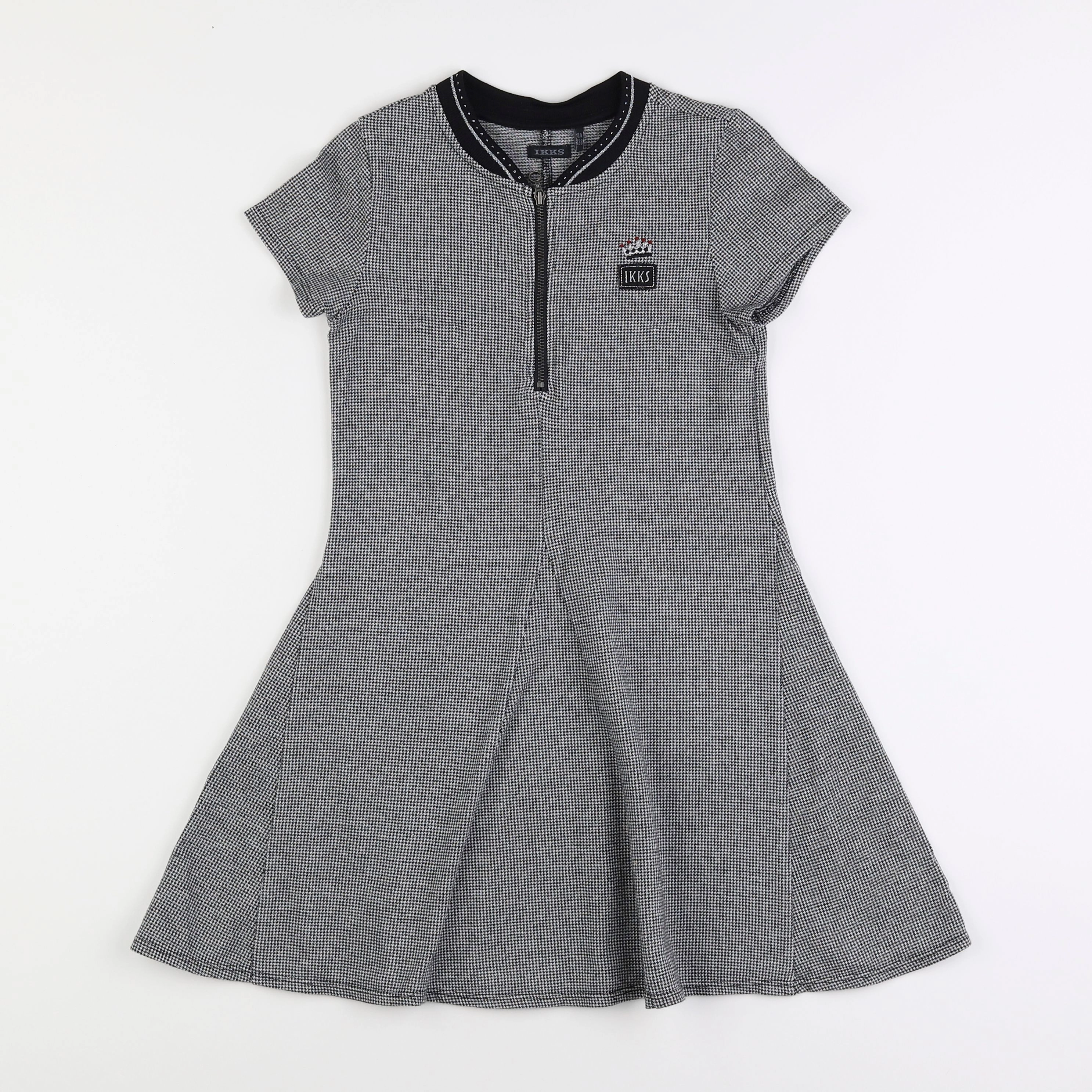 IKKS - robe gris - 8 ans