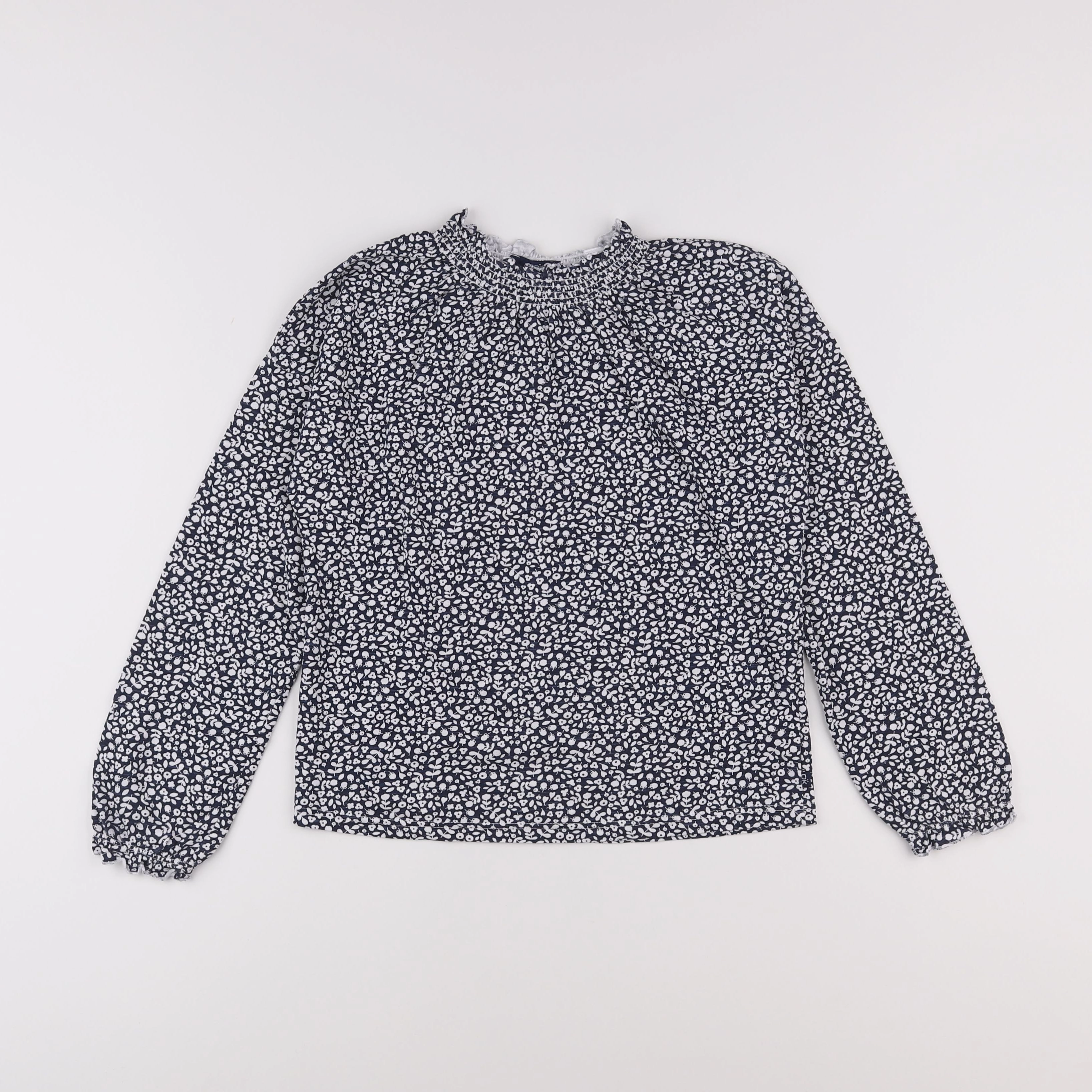 Okaidi - tee-shirt bleu, blanc - 12 ans