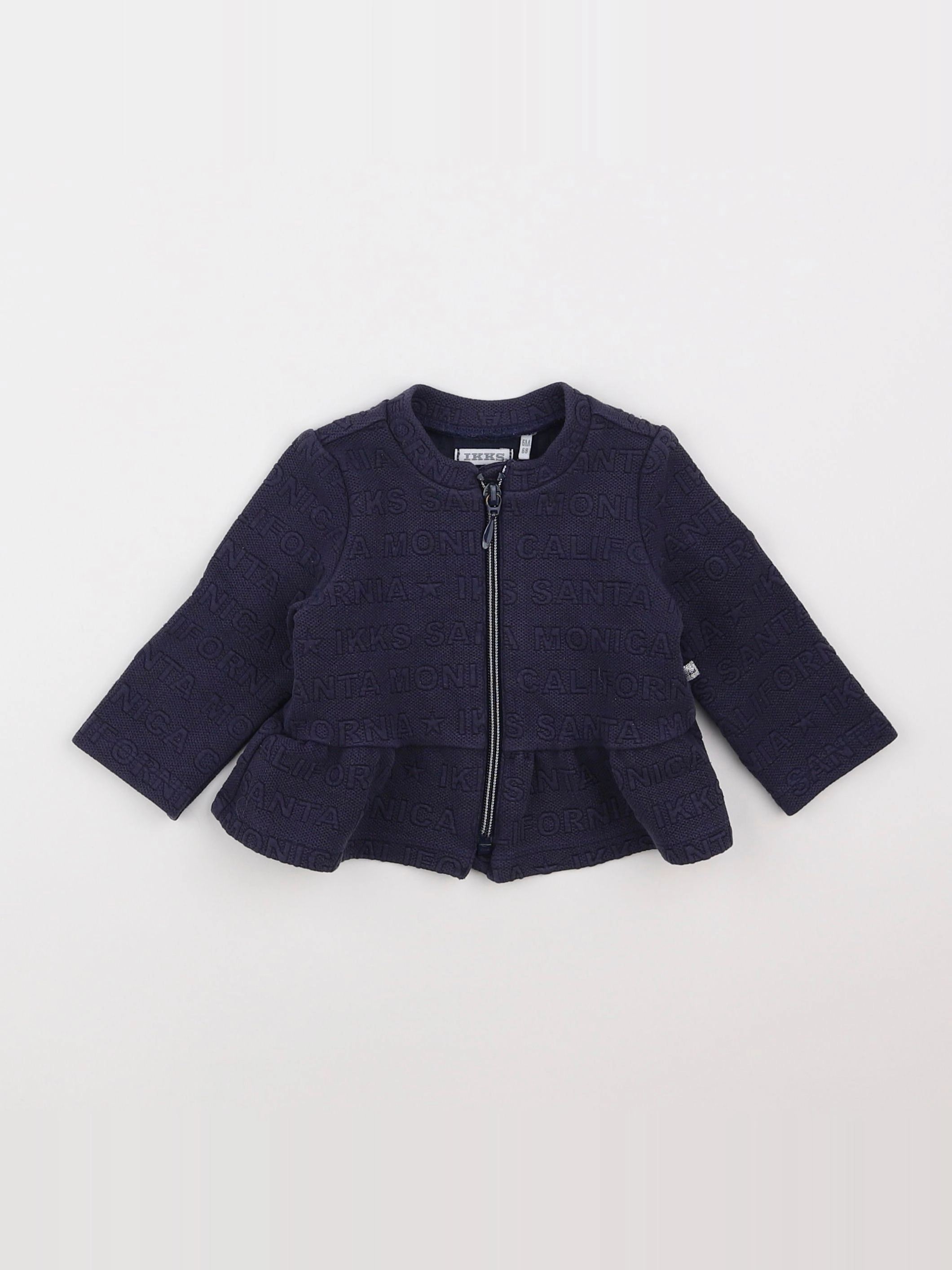 IKKS - veste bleu - 6 mois